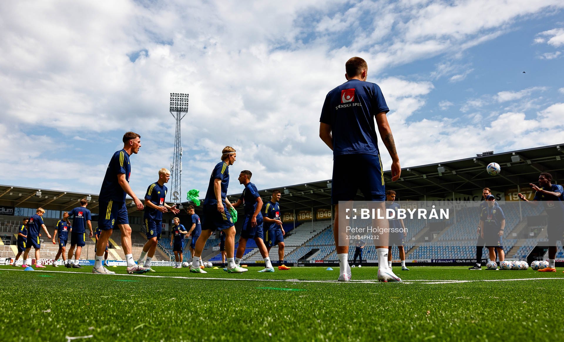 During training with the Swedish national U21 team