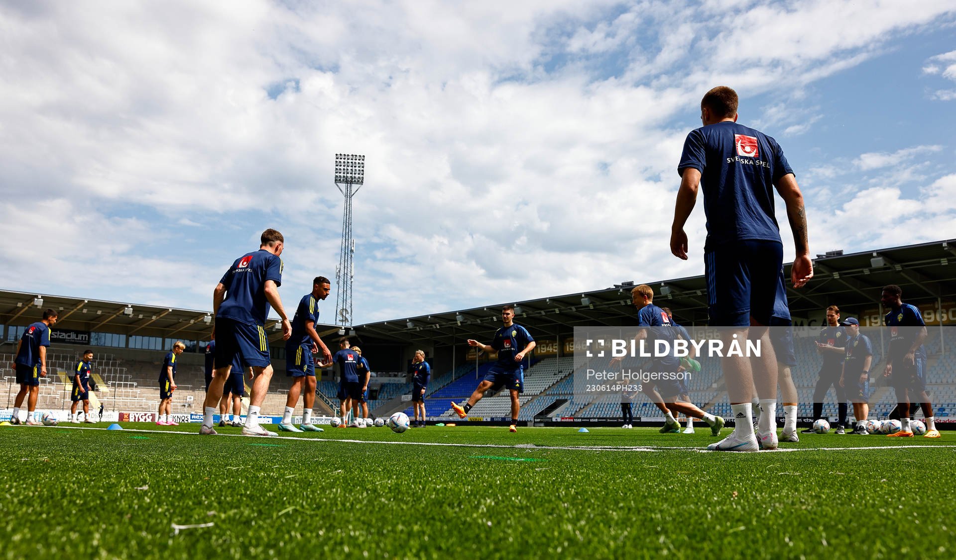 During training with the Swedish national U21 team