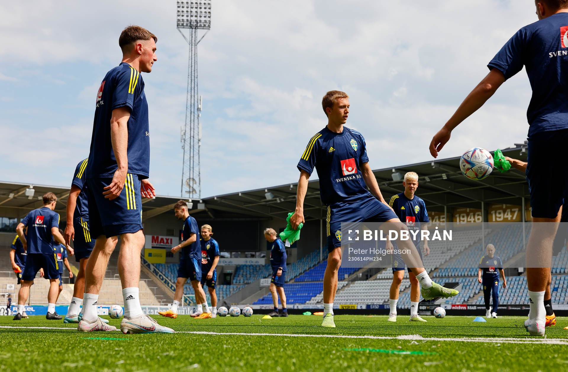 During training with the Swedish national U21 team