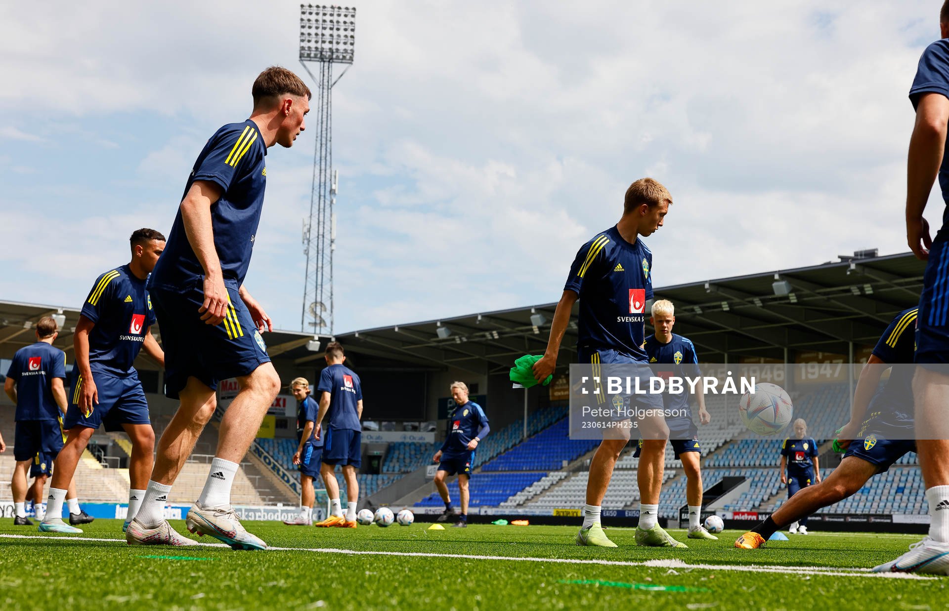 During training with the Swedish national U21 team