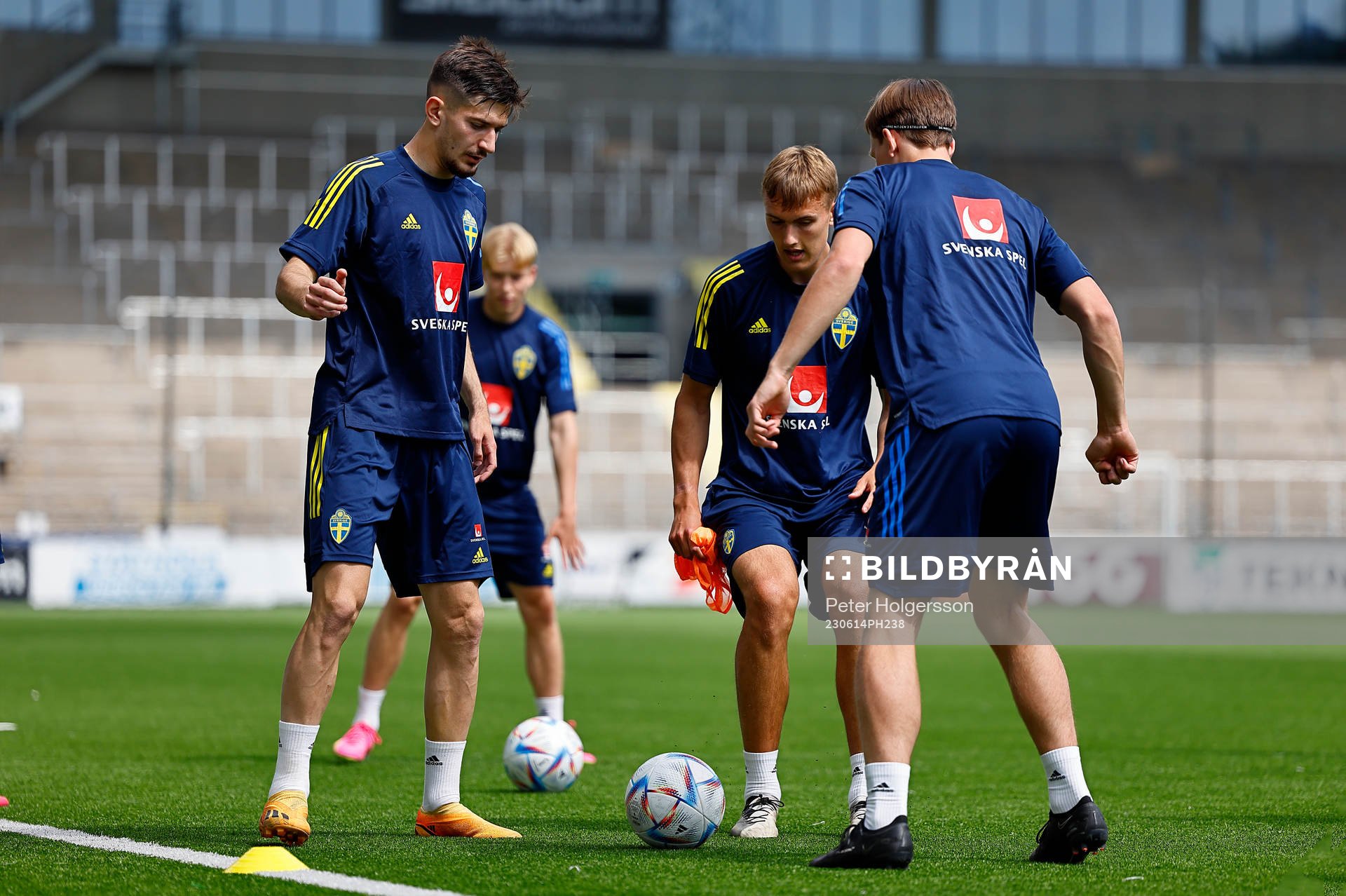 During training with the Swedish national U21 team
