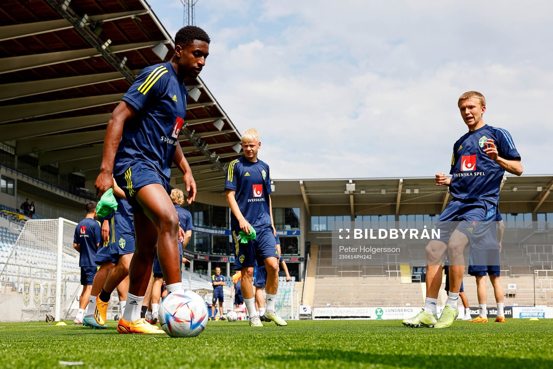 During training with the Swedish national U21 team