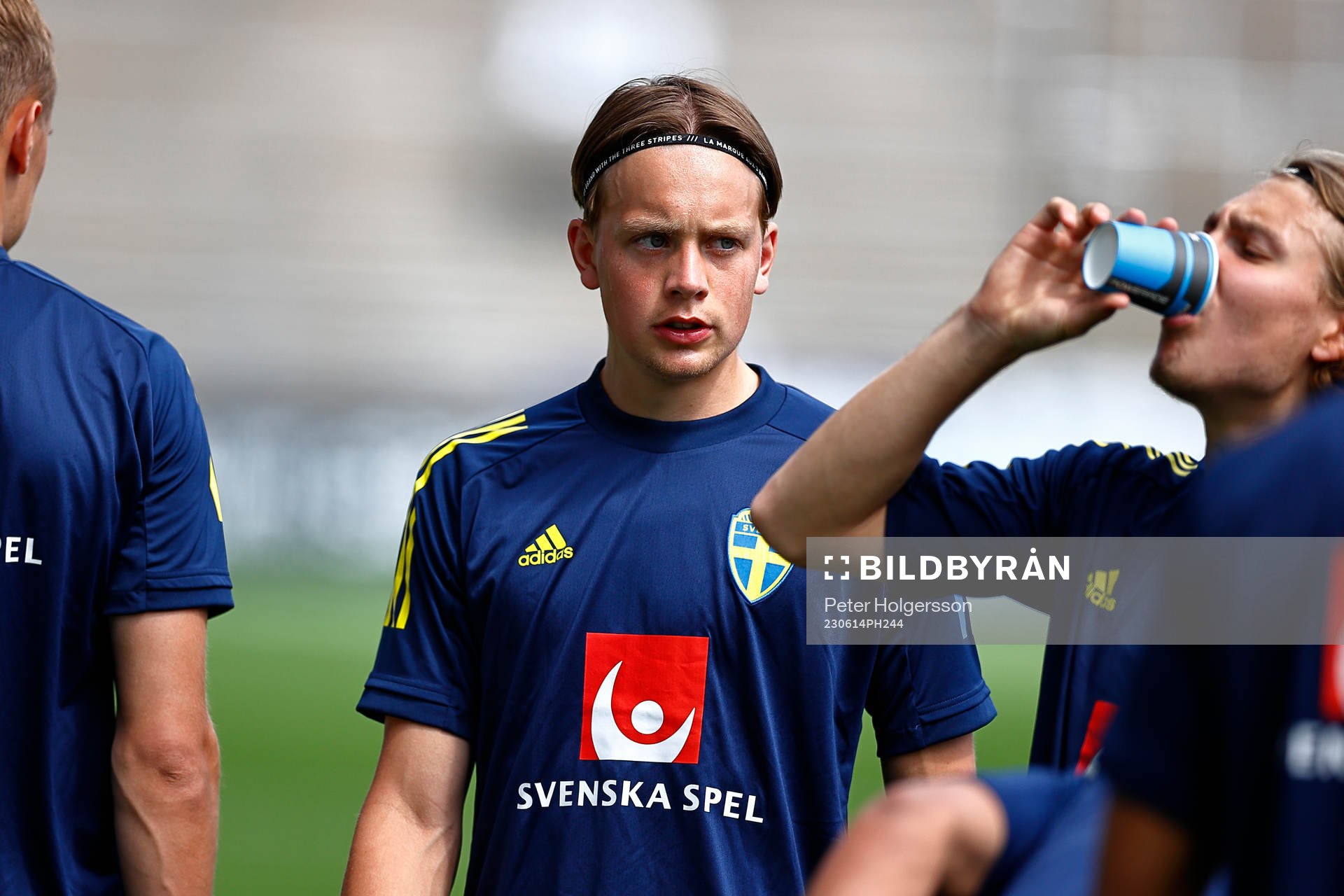 During training with the Swedish national U21 team