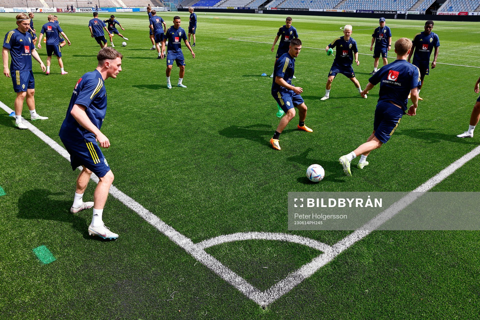 During training with the Swedish national U21 team