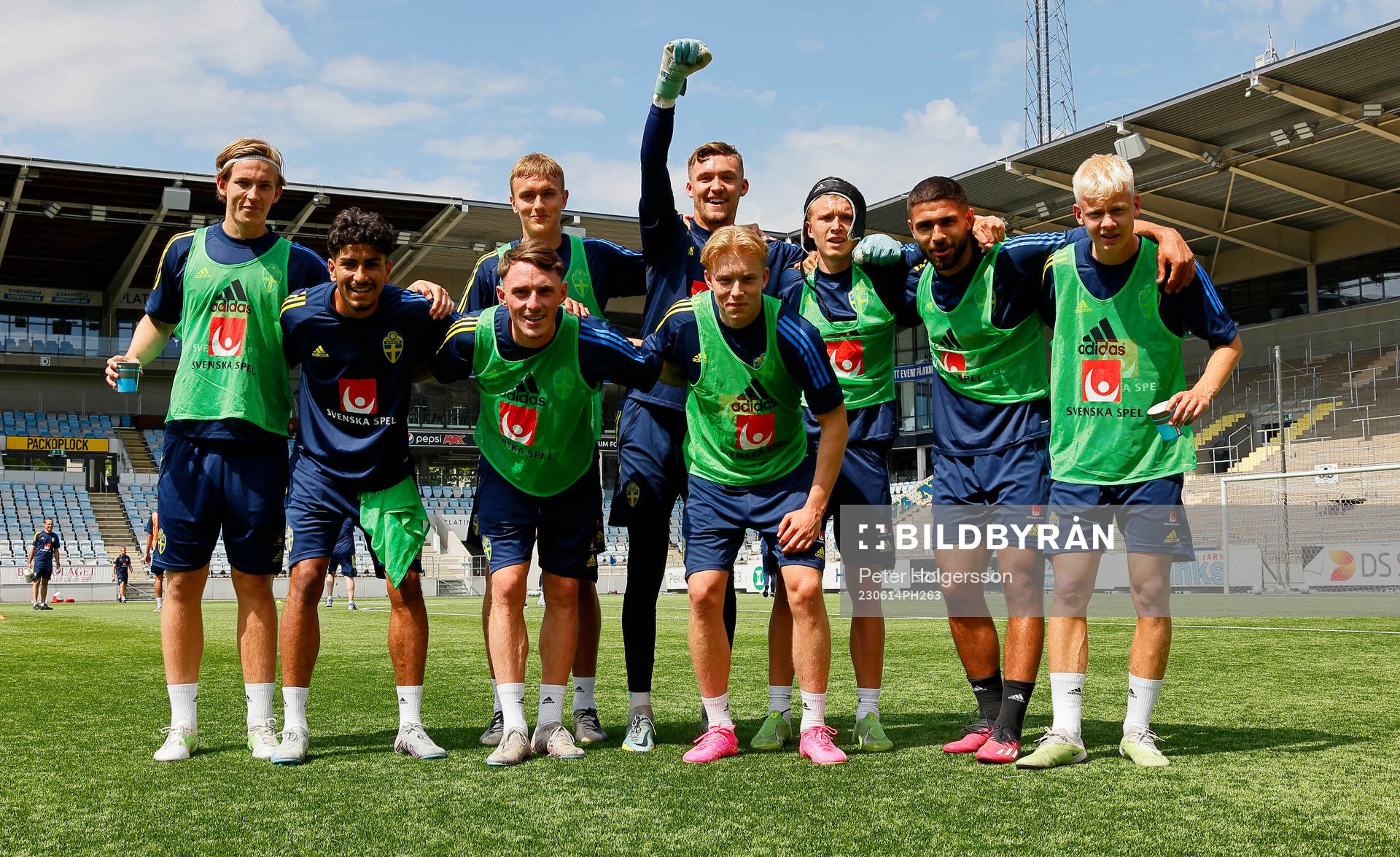 During training with the Swedish national U21 team