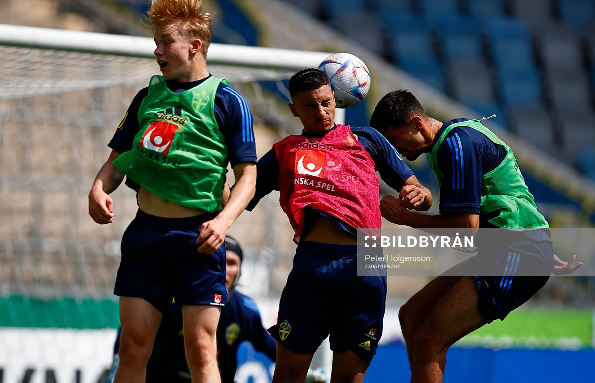During training with the Swedish national U21 team