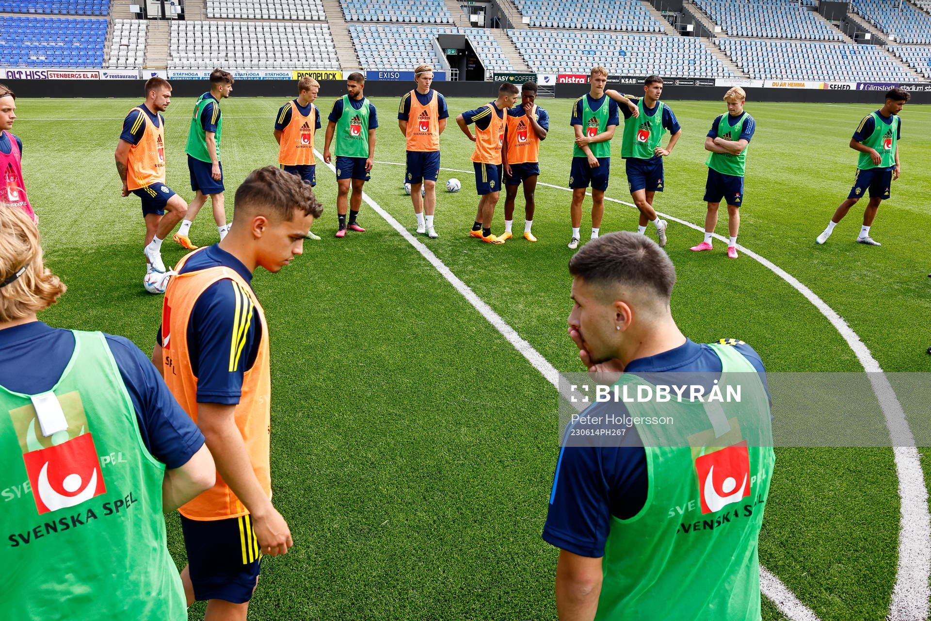 During training with the Swedish national U21 team