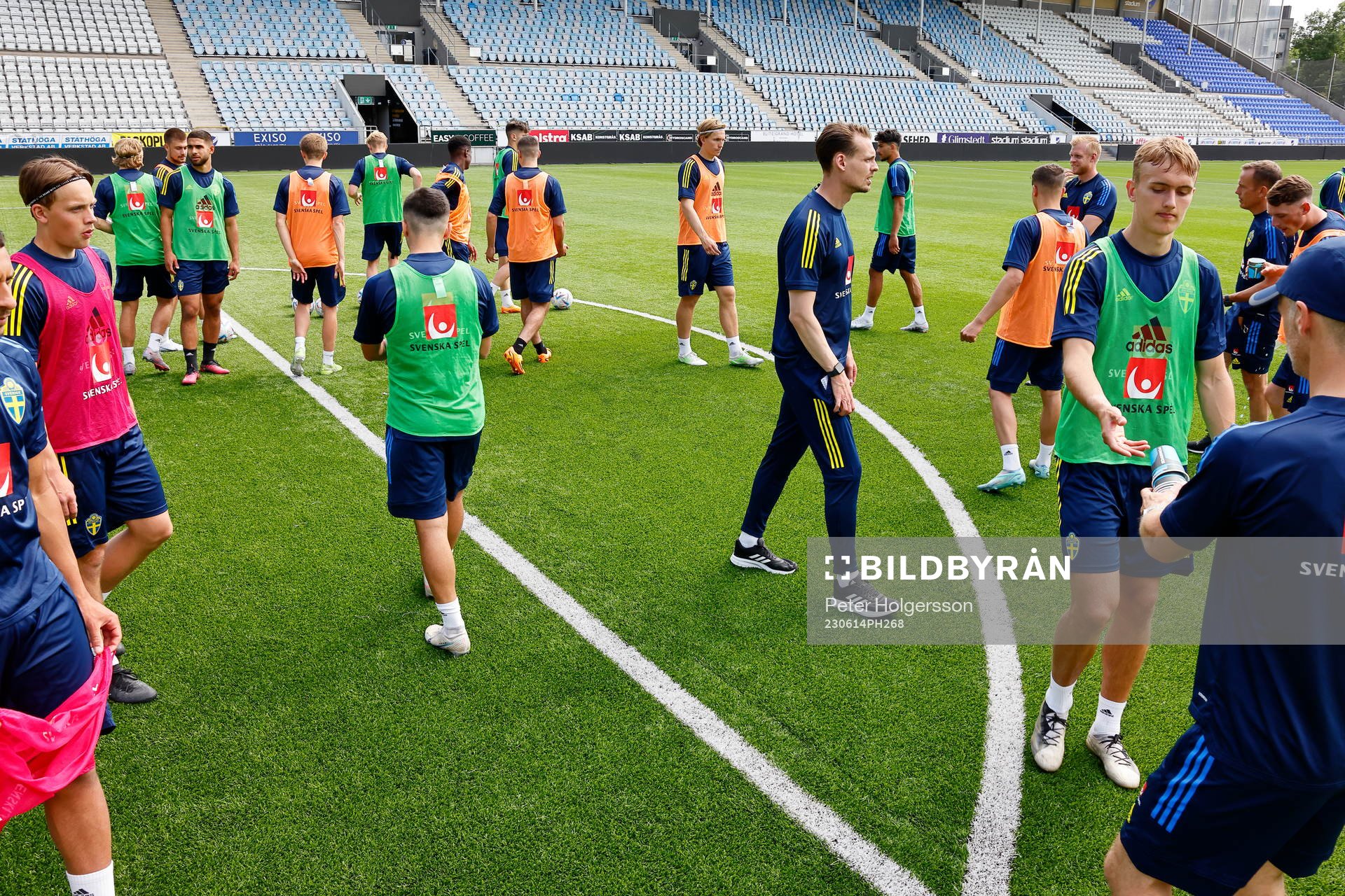 During training with the Swedish national U21 team