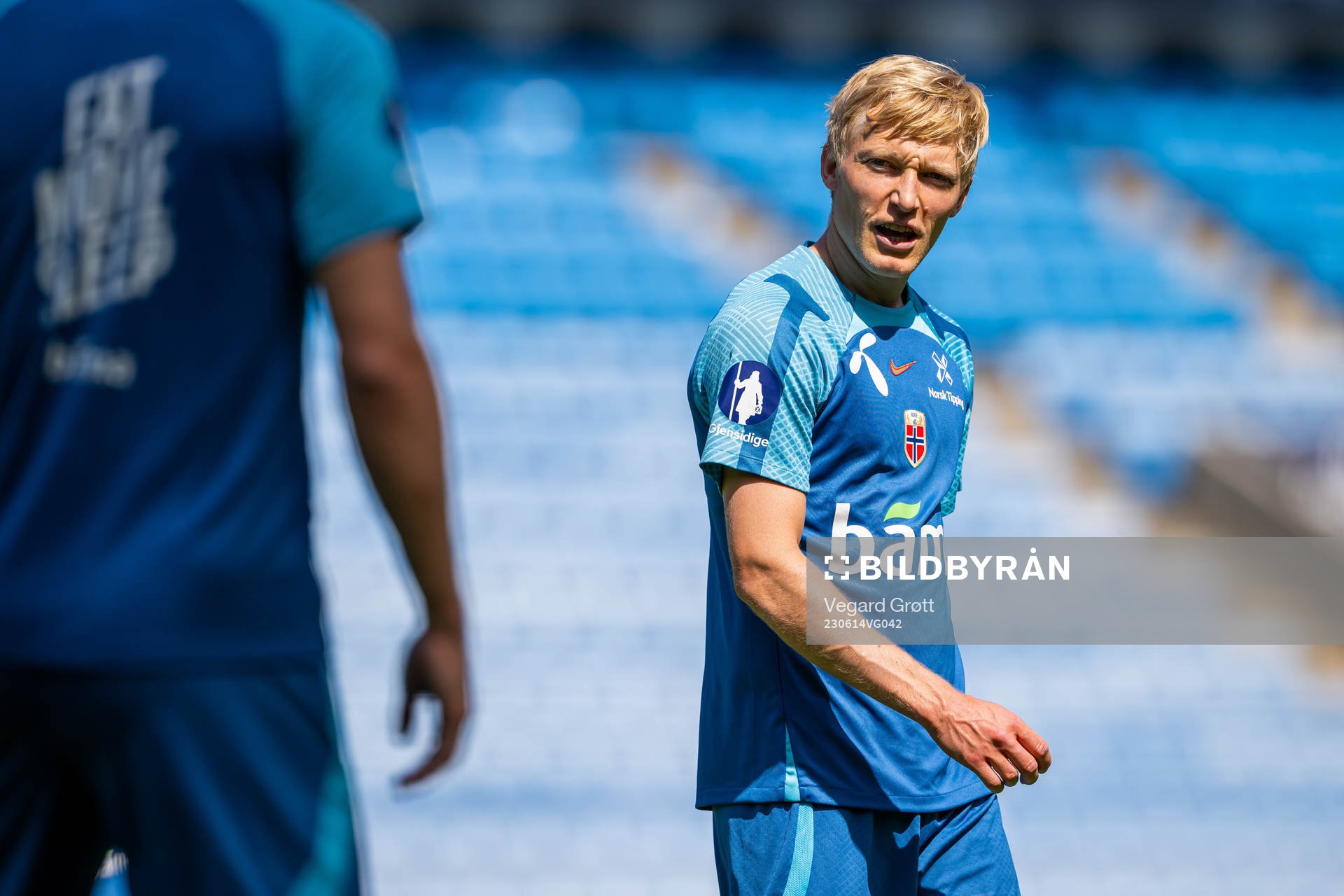 Birger Meling of the Norwegian national football team
