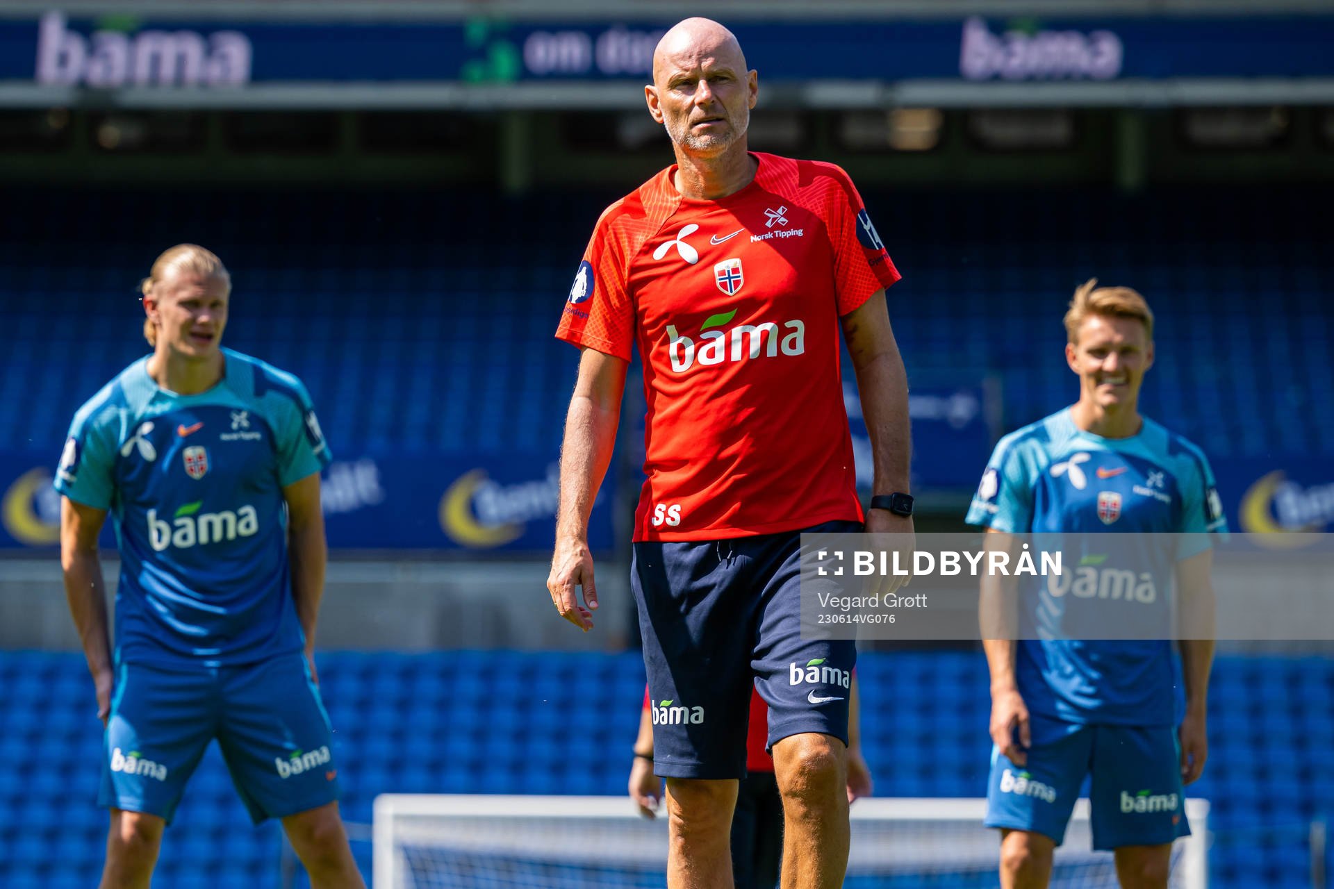Erling Braut Haaland, head coach Ståle Solbakken and