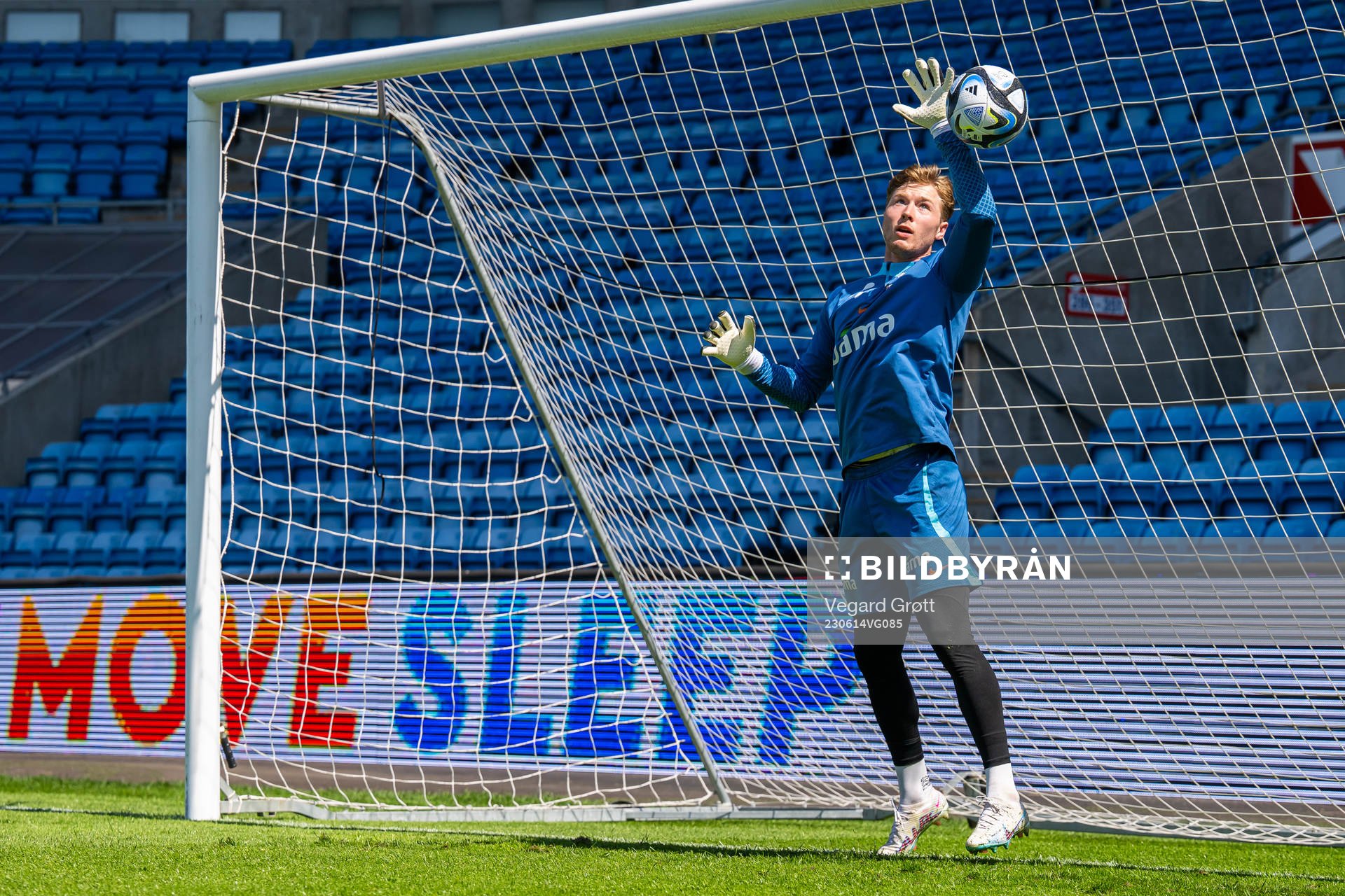 Goalkeeper Mathias Dyngeland of the Norwegian national