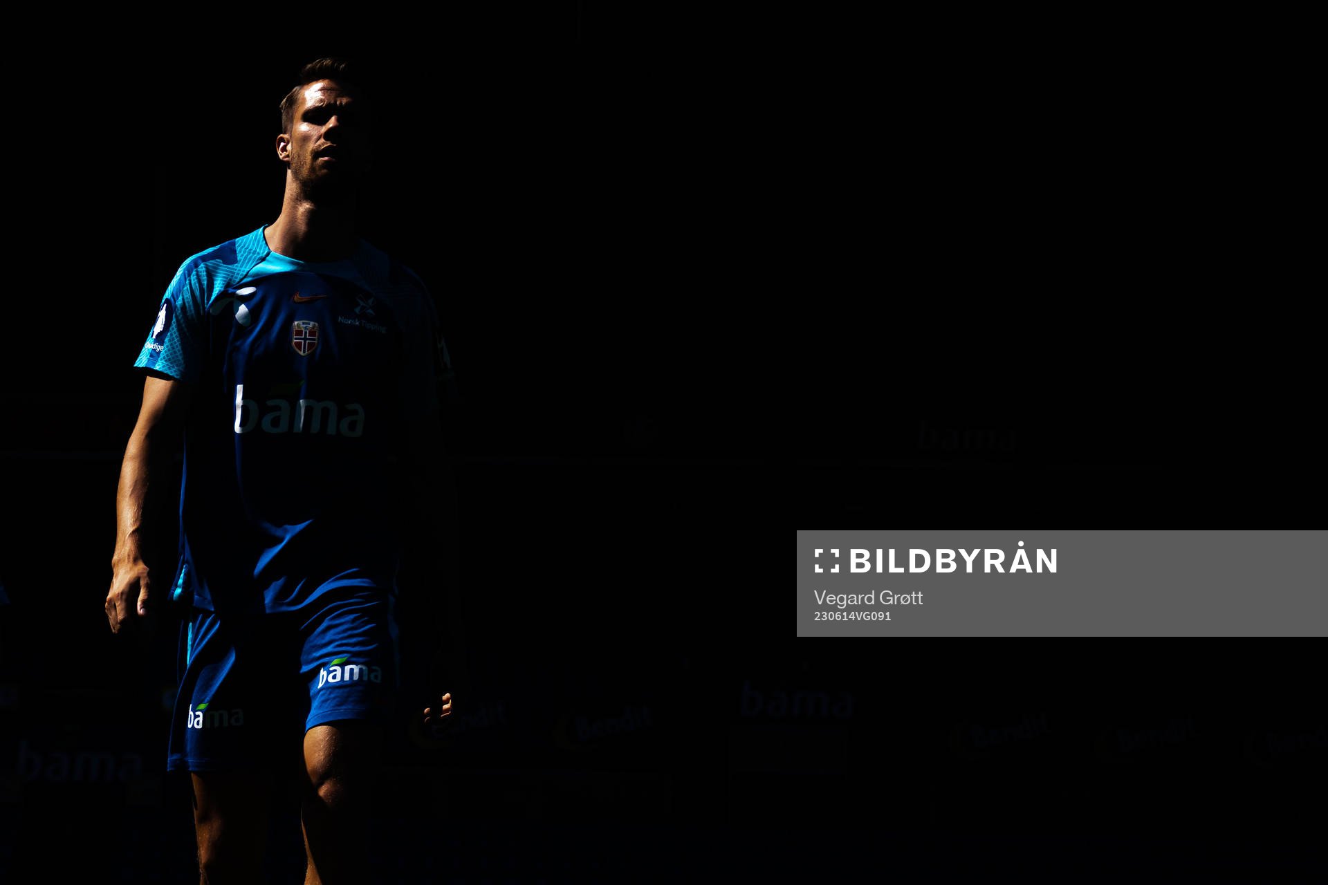 Kristoffer Ajer of the Norwegian national football team
