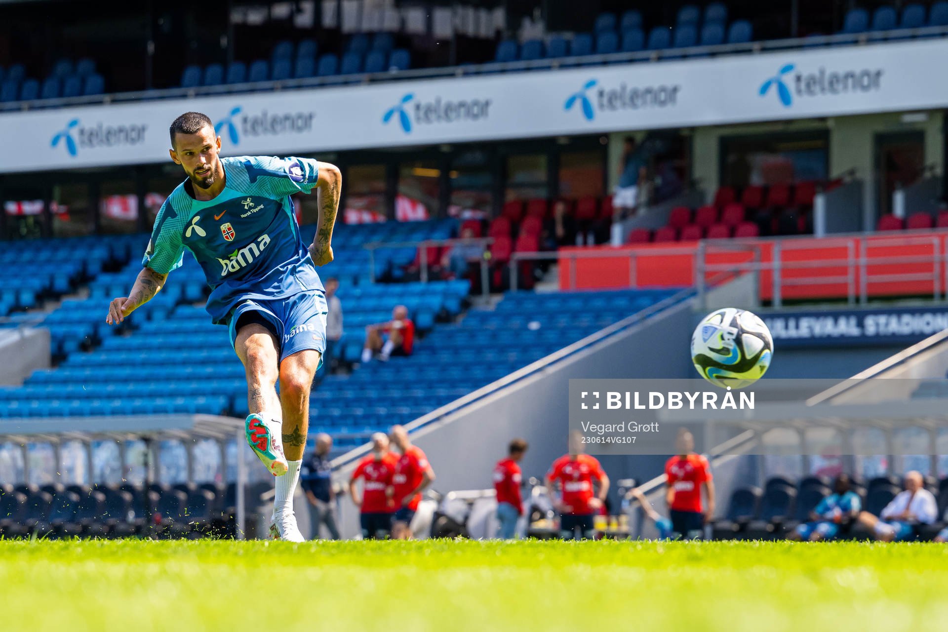 Kristoffer Velde of the Norwegian national football team