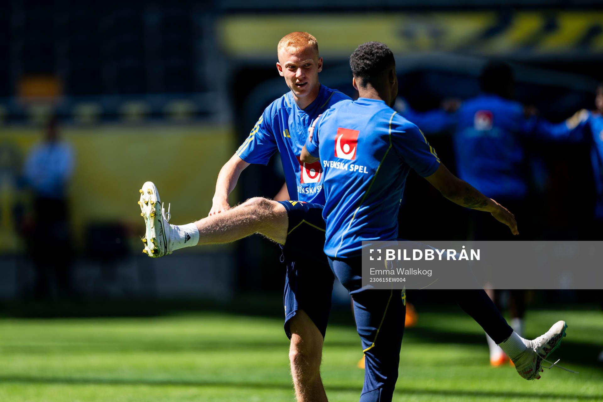 Hugo Larsson and Martin Olsson of the Swedish national