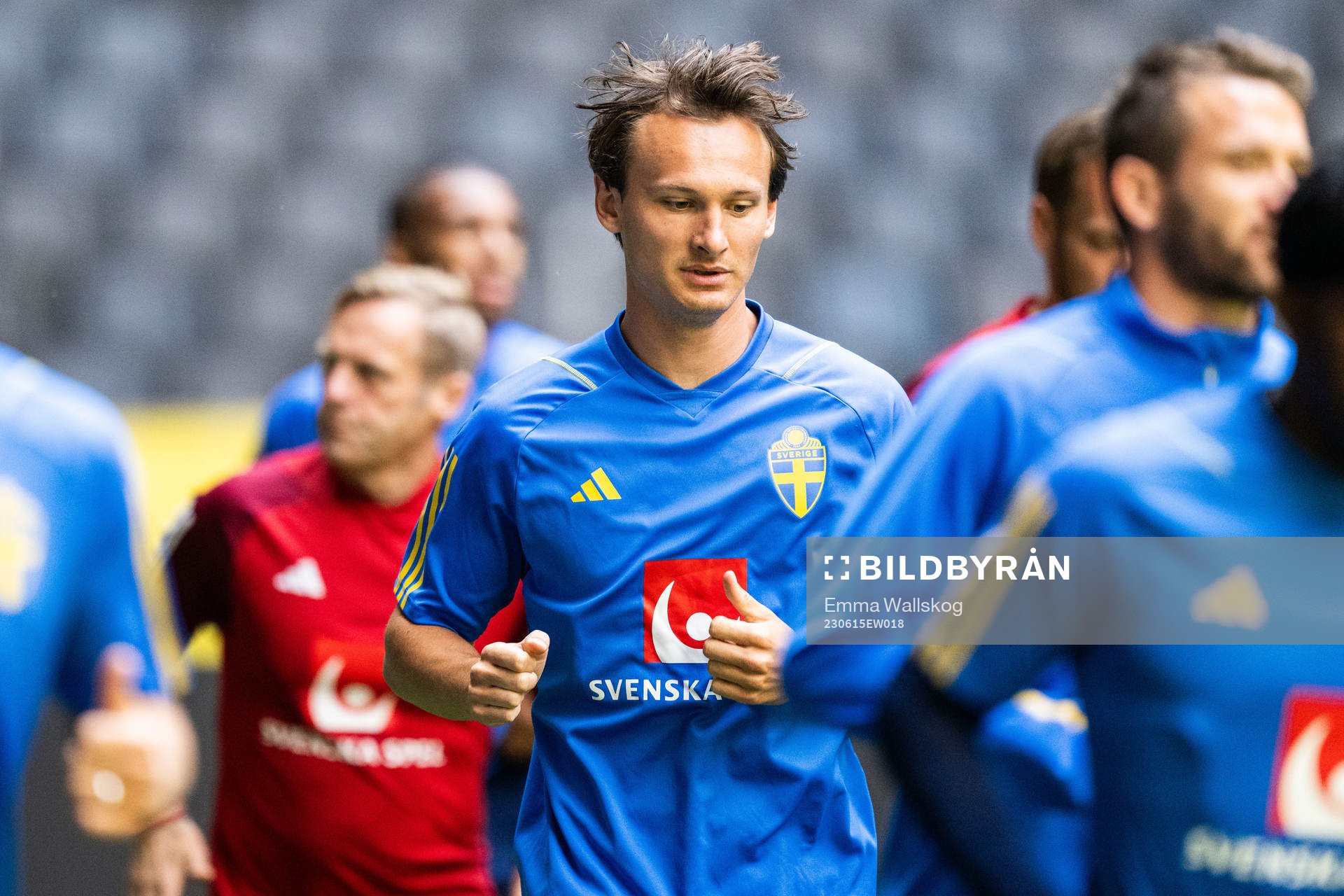 Hjalmar Ekdal of the Swedish national football team