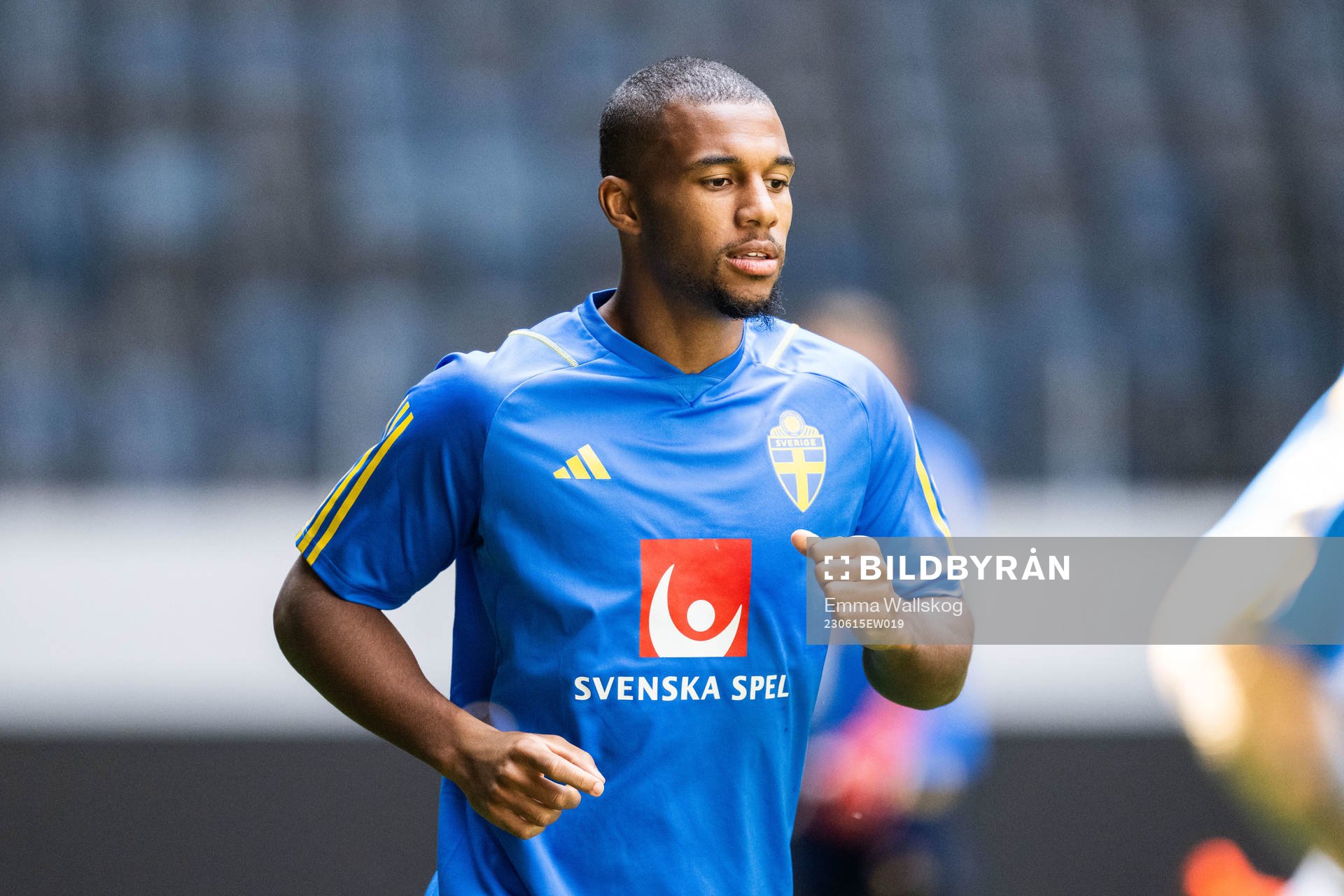 Isak Hien of the Swedish national football team
