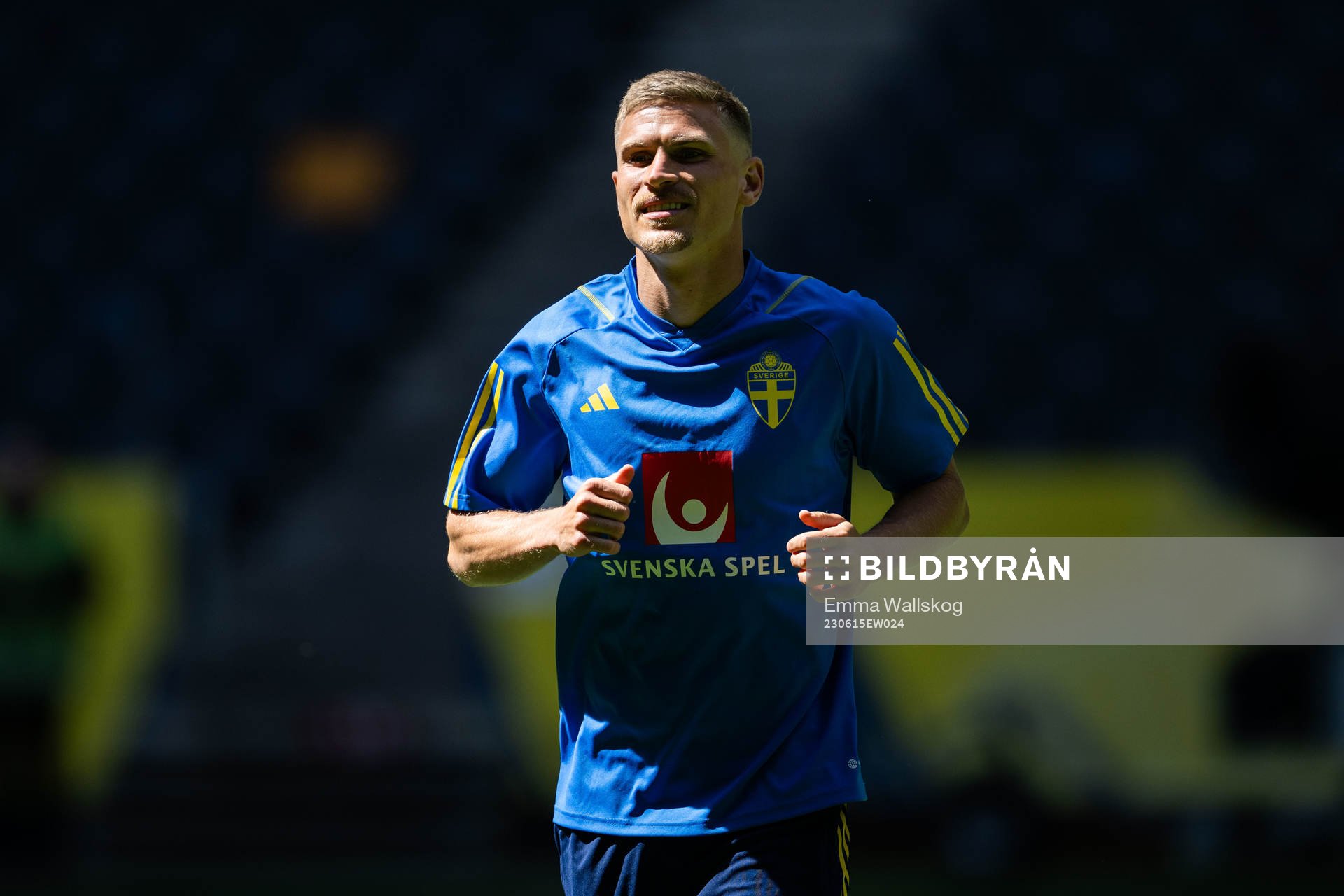 Carl Starfelt of the Swedish national football team
