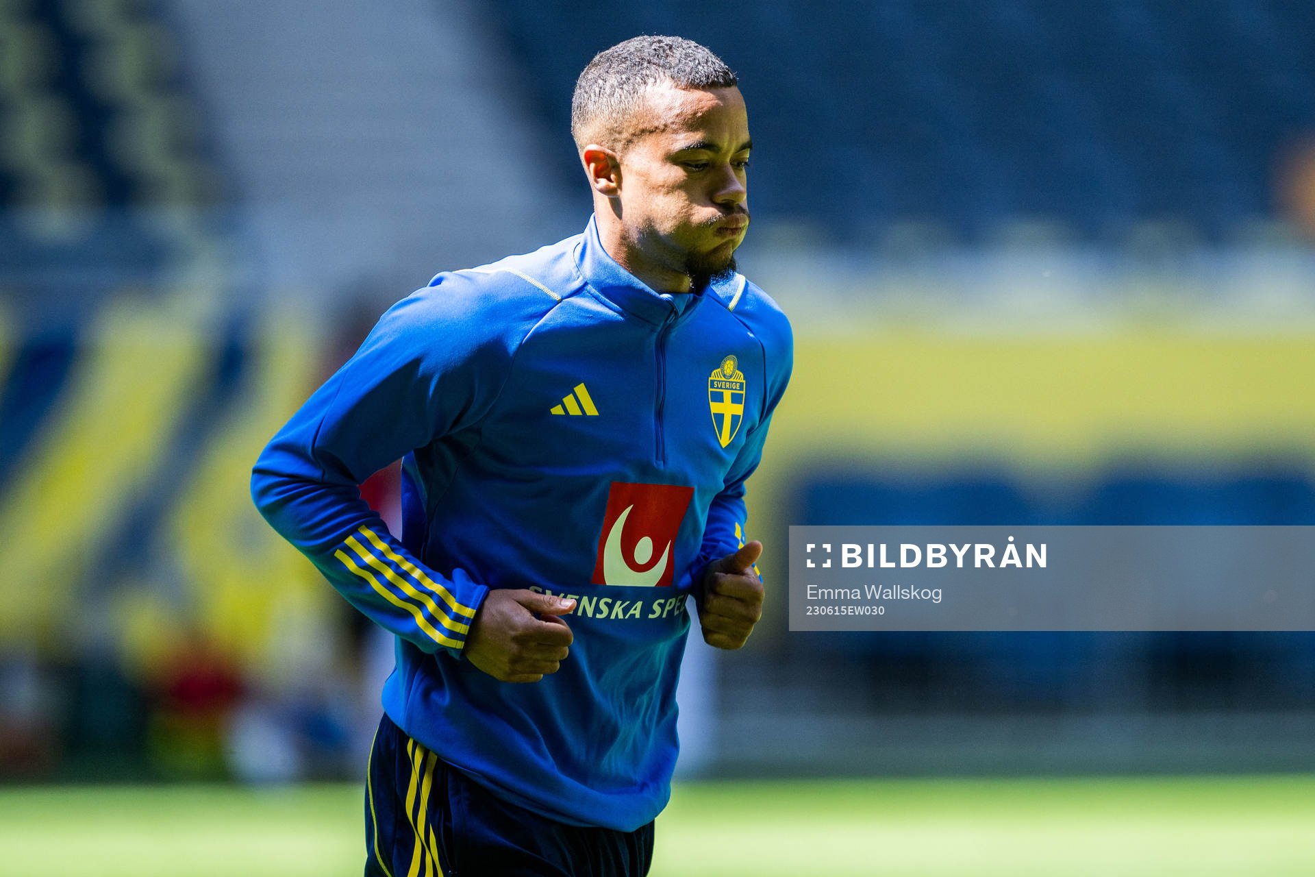 Robin Quaison of the Swedish national football team