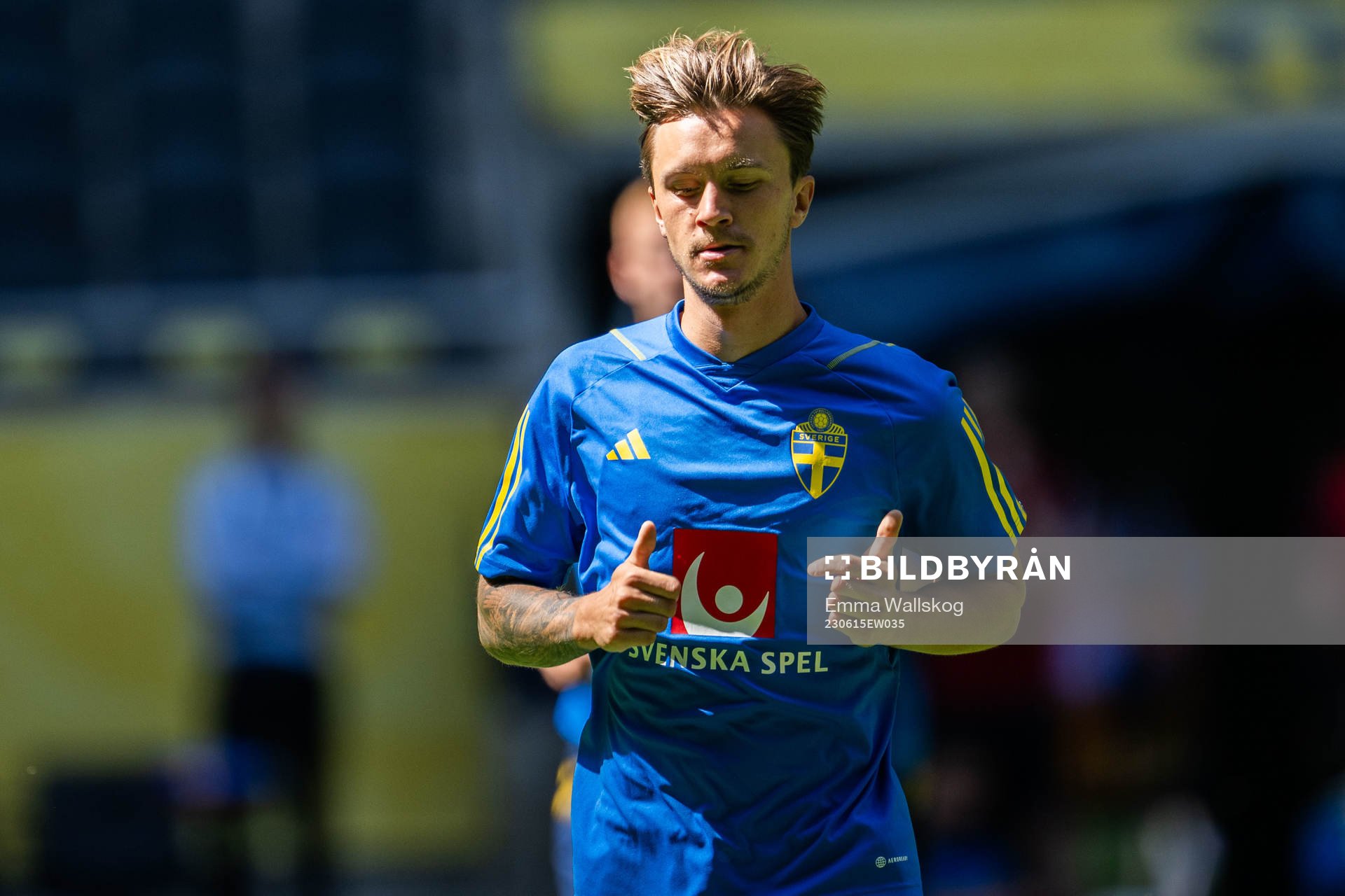Kristoffer Olsson of the Swedish national football team