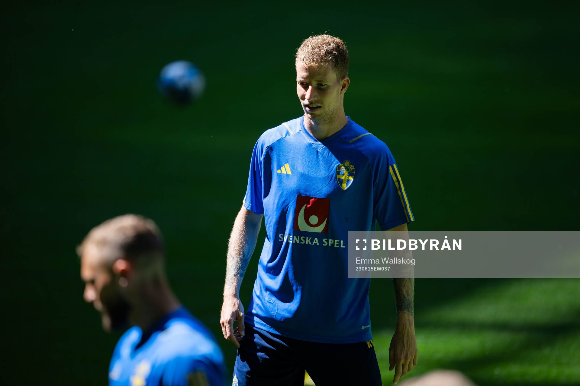 Samuel Gustafson of the Swedish national football team