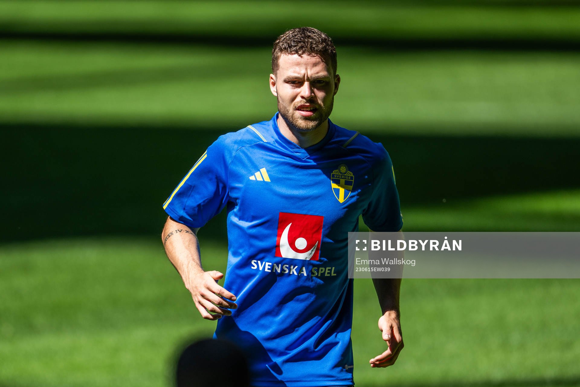 Gabriel Gudmundsson of the Swedish national football team