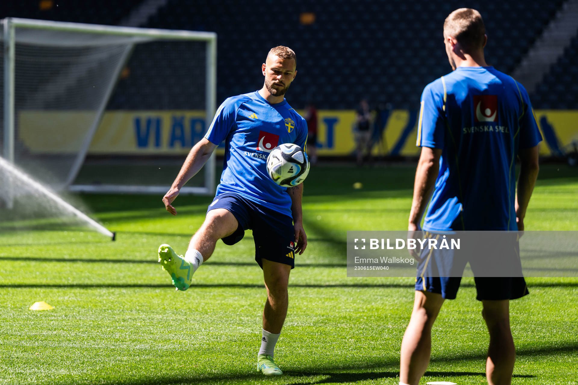 Jesper Karlström of the Swedish national football team