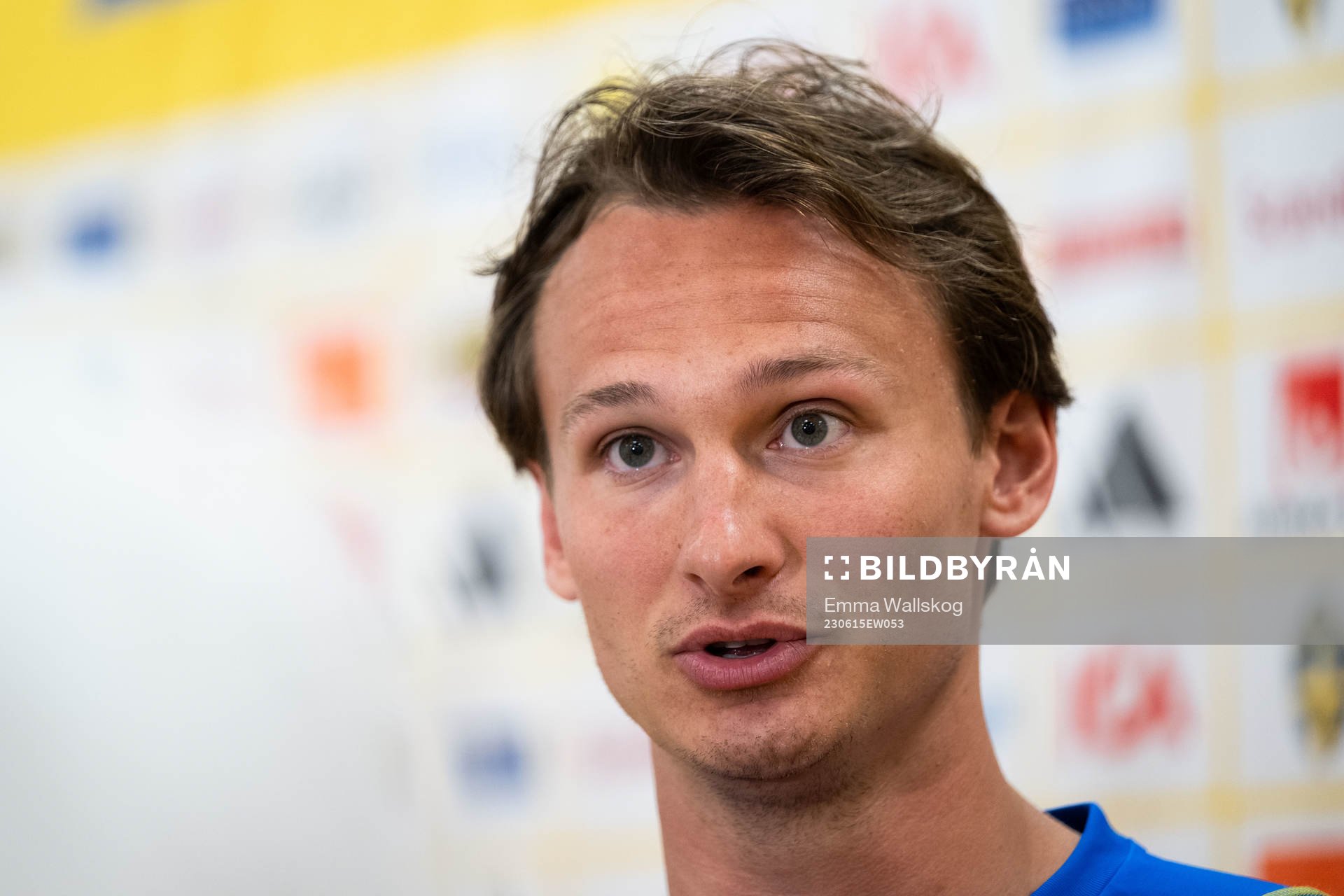 Hjalmar Ekdal of the Swedish national football team