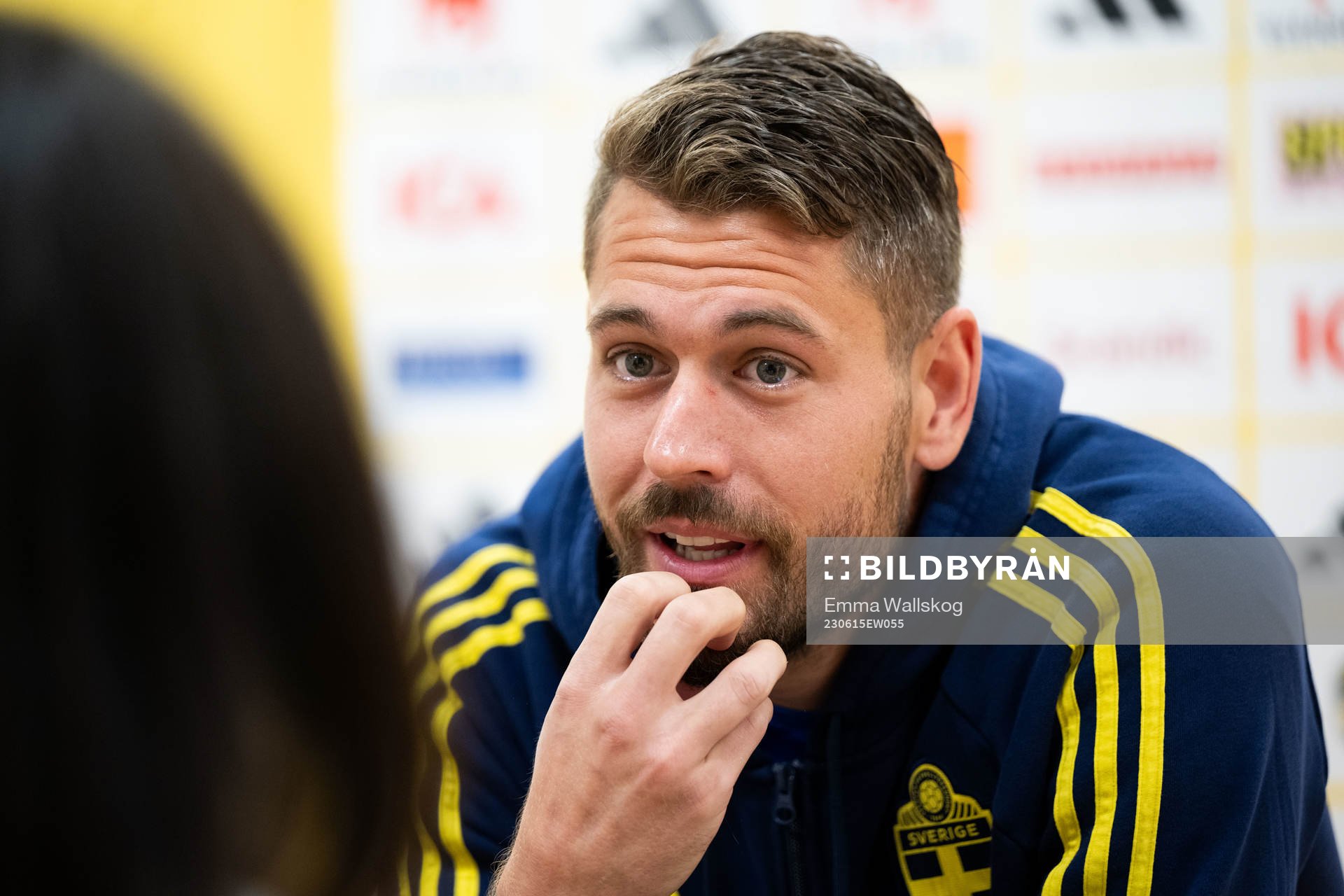 Goalkeeper Kristoffer Nordfeldt of the Swedish national