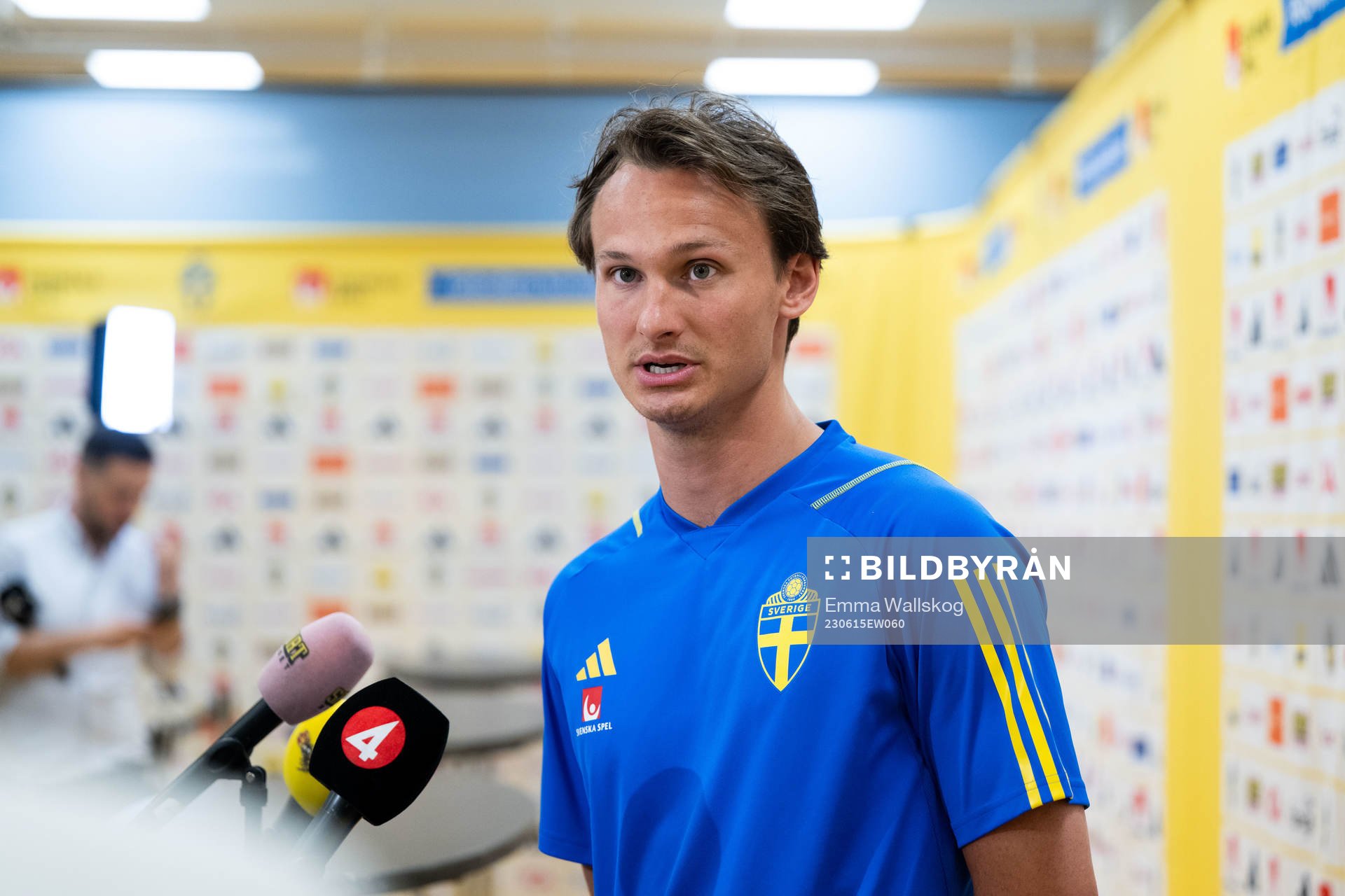 Hjalmar Ekdal of the Swedish national football team
