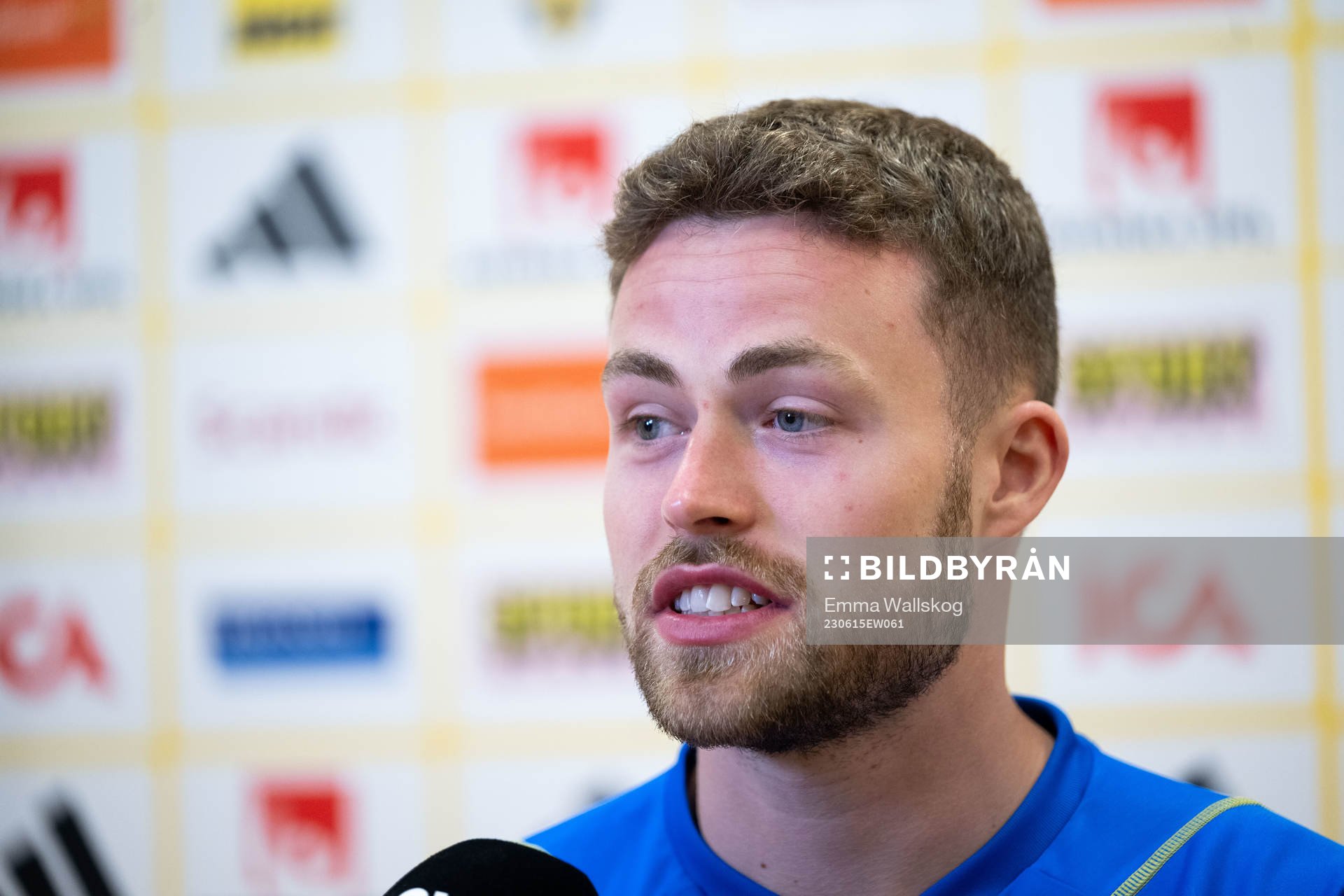 Gabriel Gudmundsson of the Swedish national football team