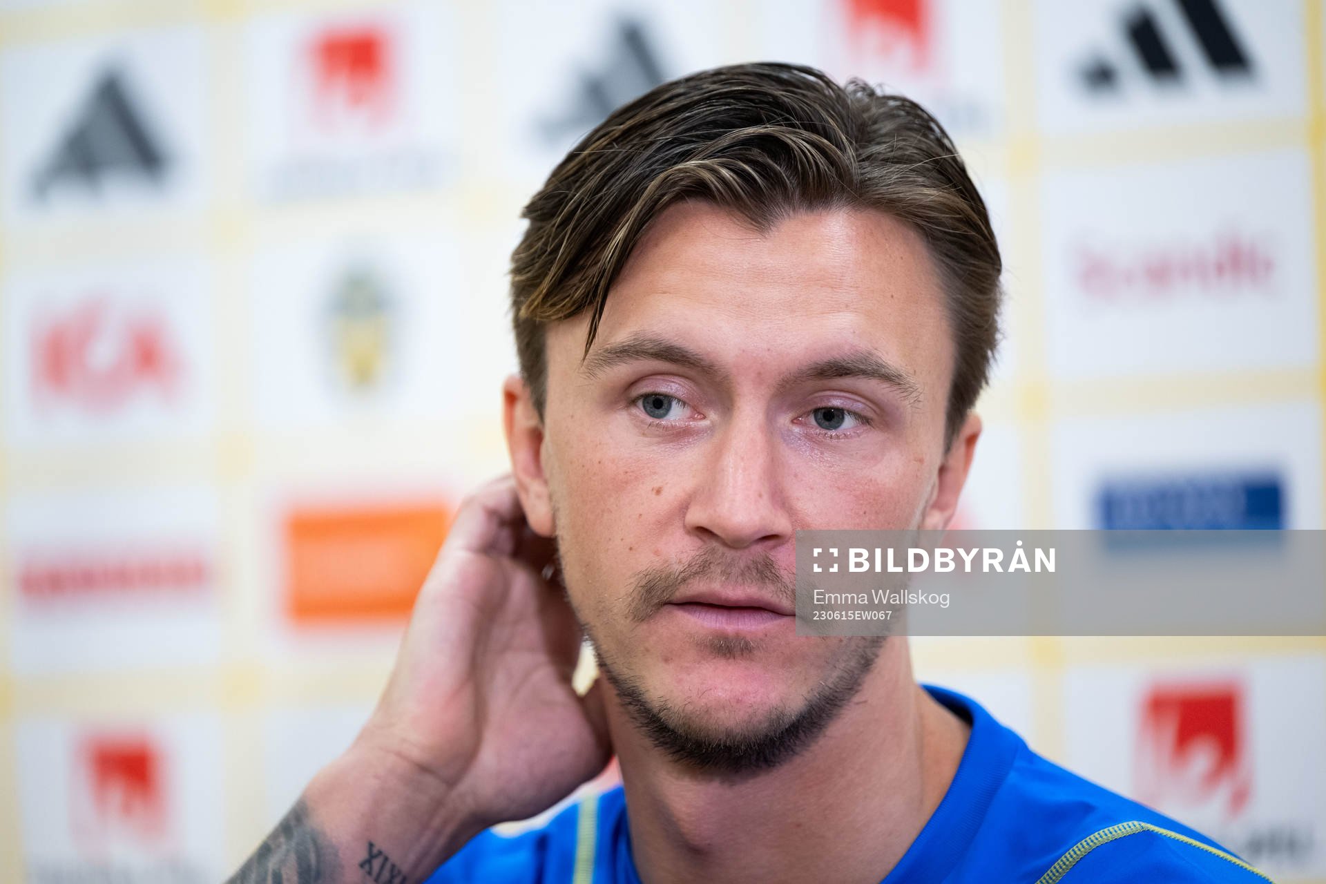 Kristoffer Olsson of the Swedish national football team