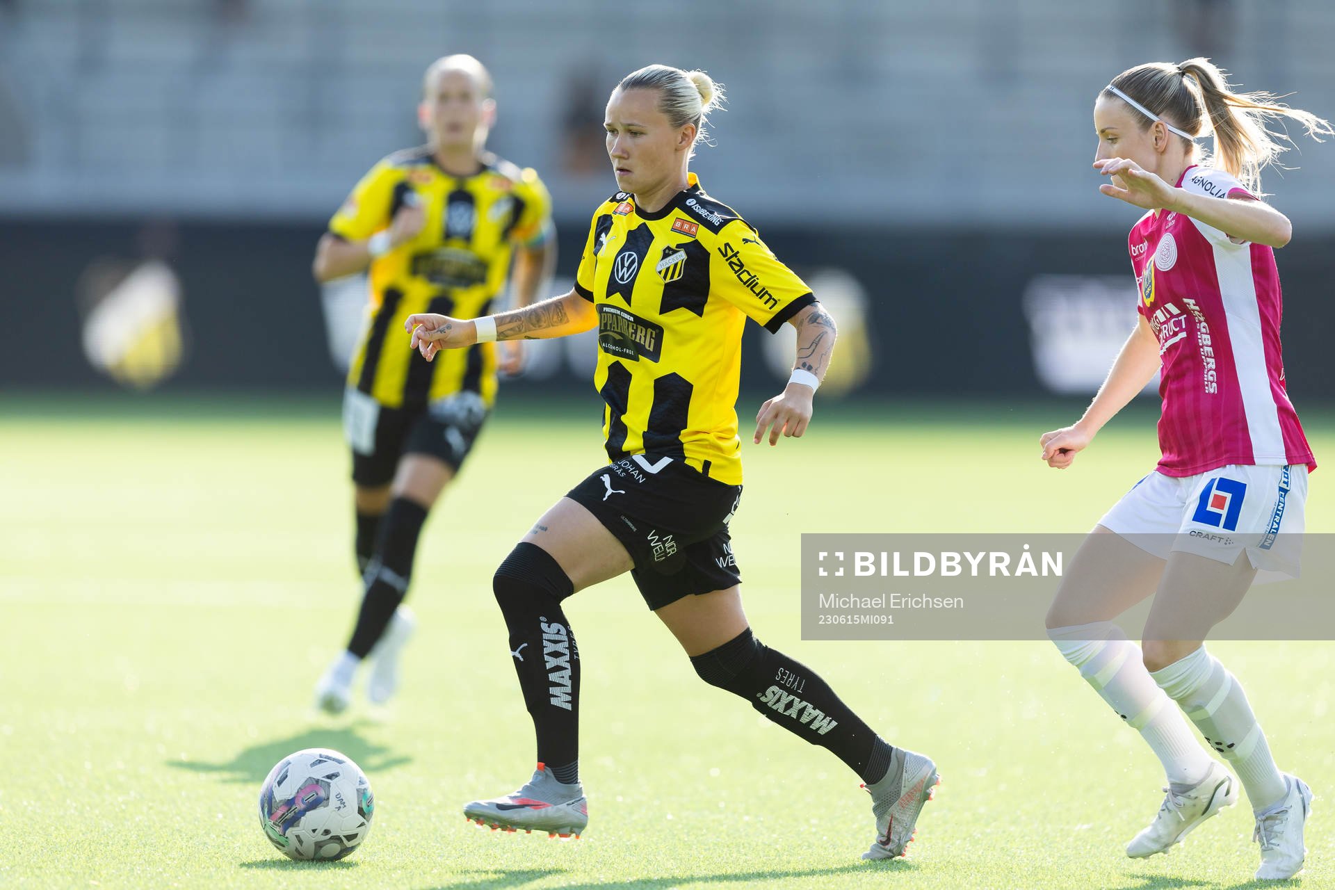 Häckens Marika Bergman Lundin  fotbollsmatchen i