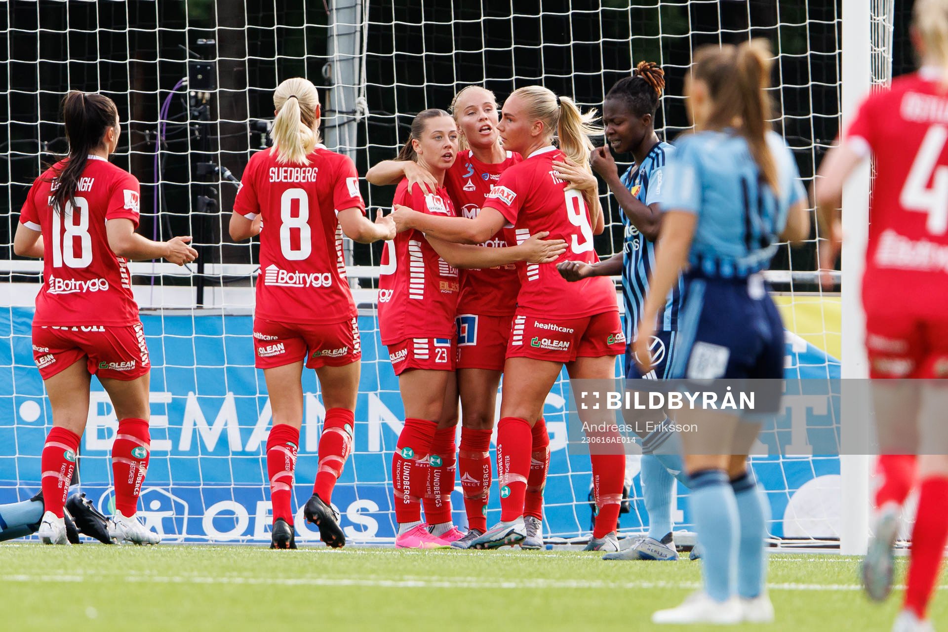 Linköpings spelare jublar