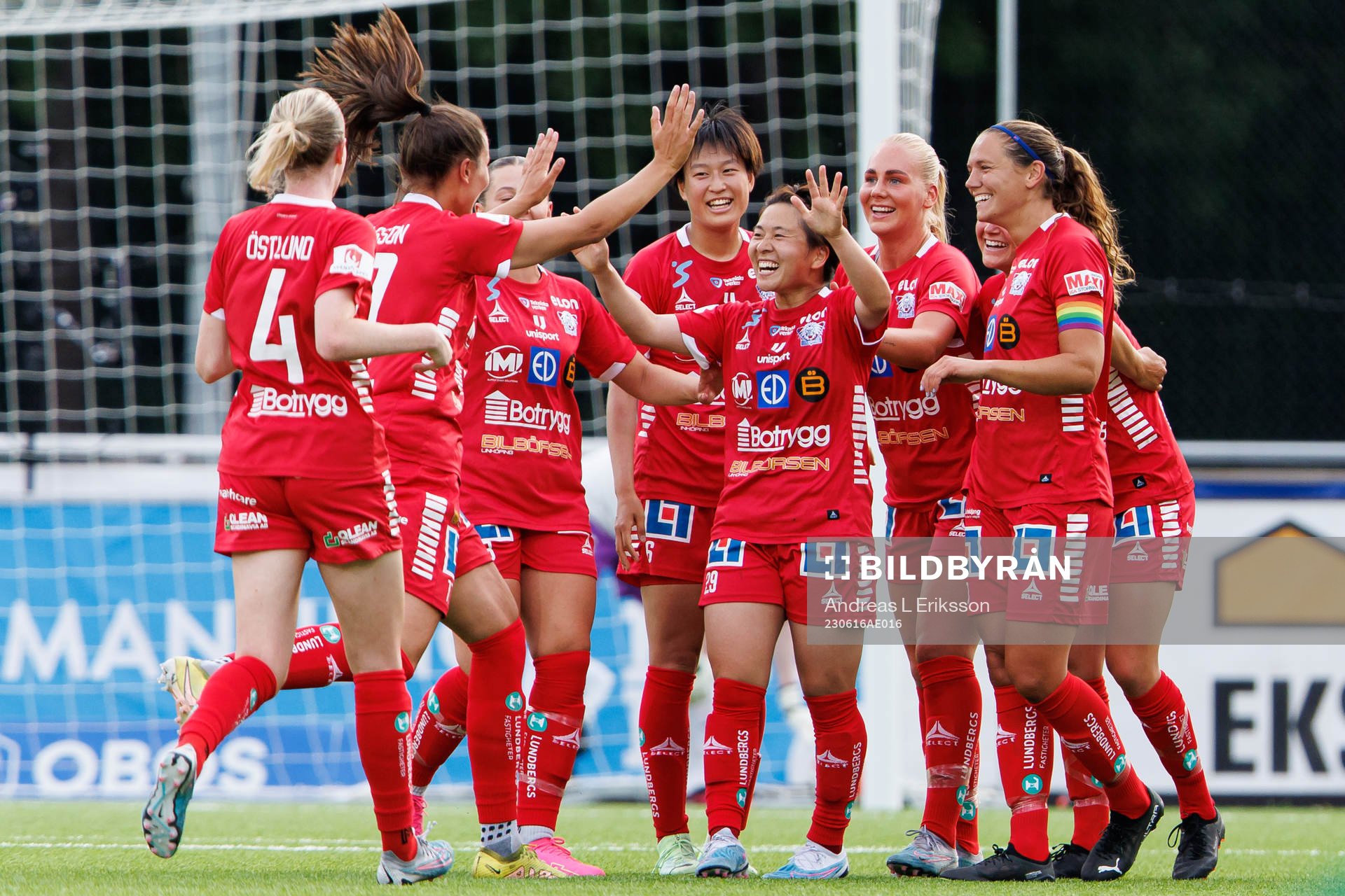 Linköpings Yuka Momiki jublar