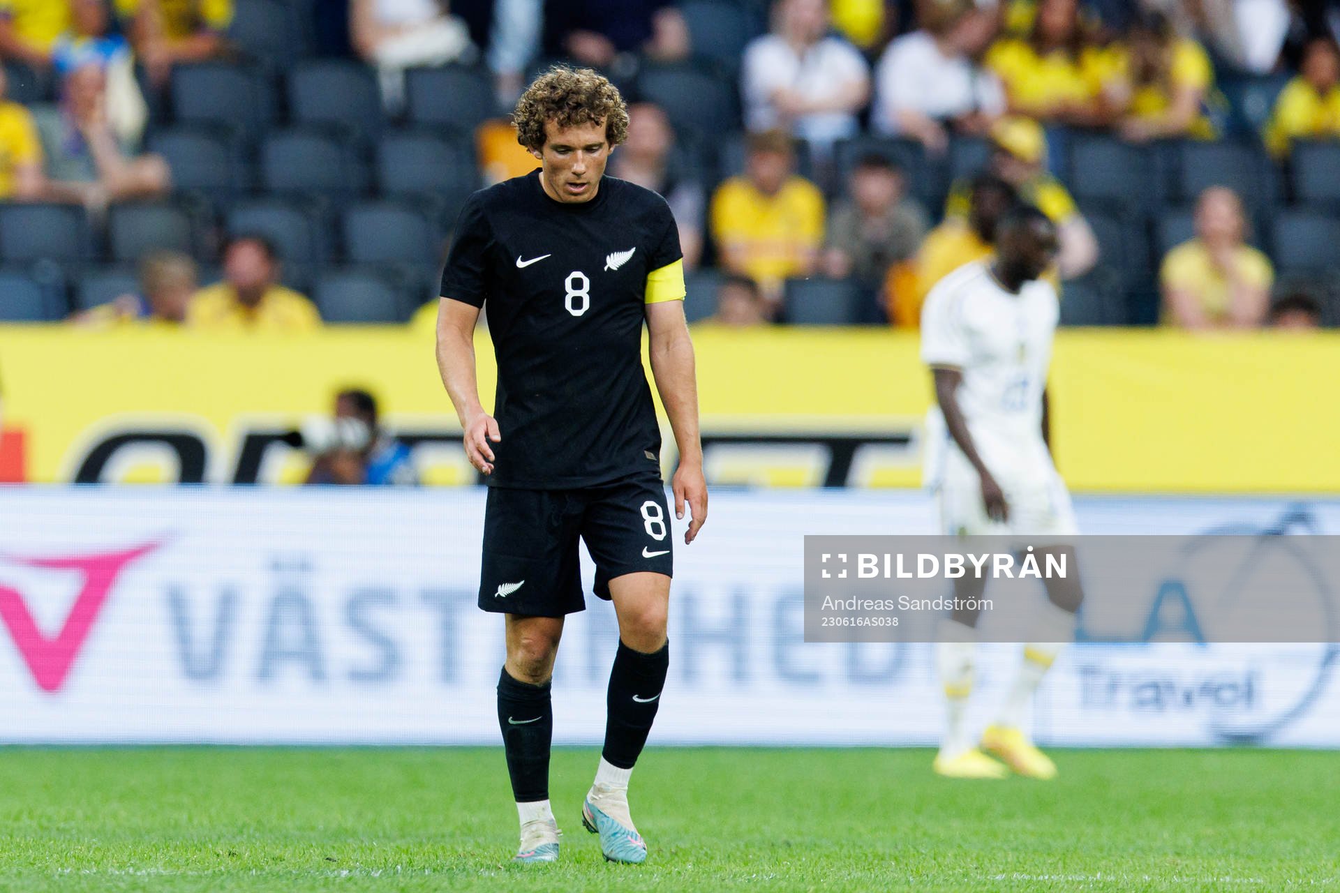 Joe Bell of New Zealand looks dejected