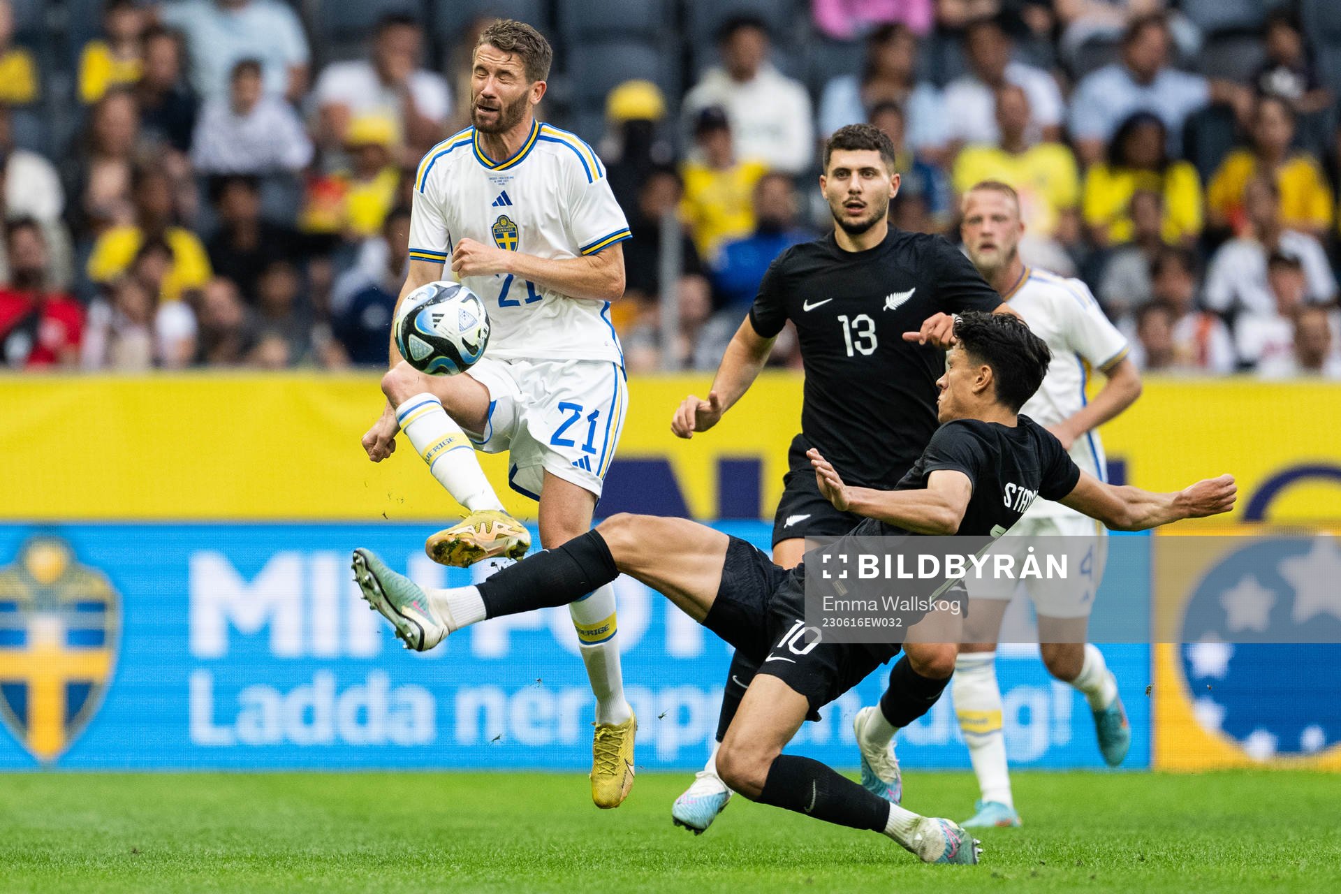 Marcus Rohdén of Sweden against Marko Stamenic and