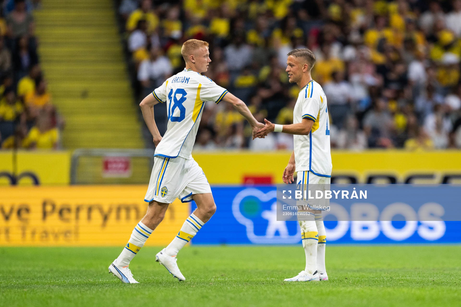 Hugo Larsson and Jesper Karlsson of Sweden