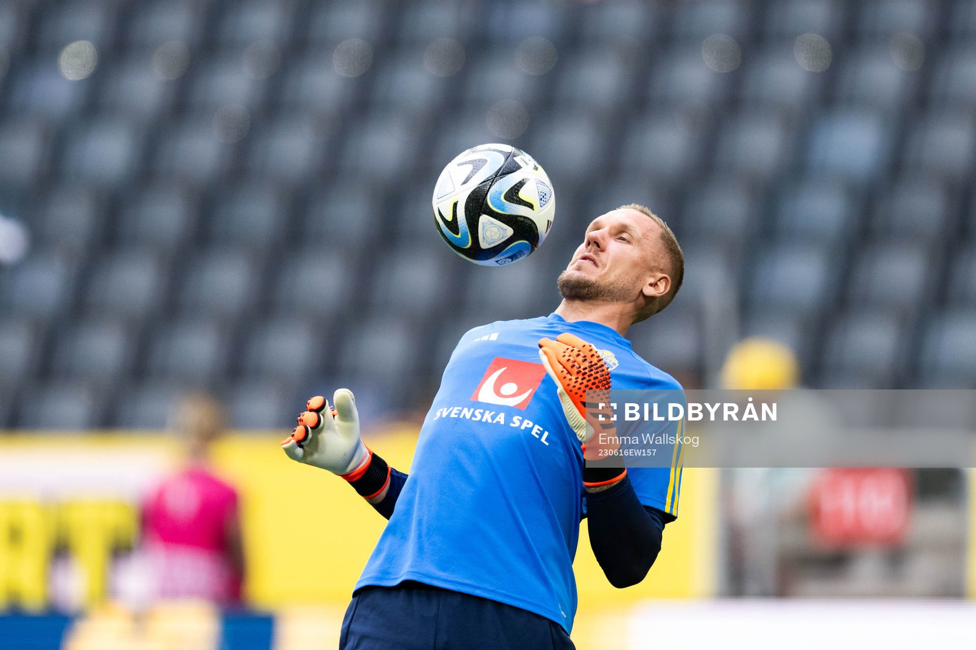 Goalkeeper Robin Olsen of Sweden