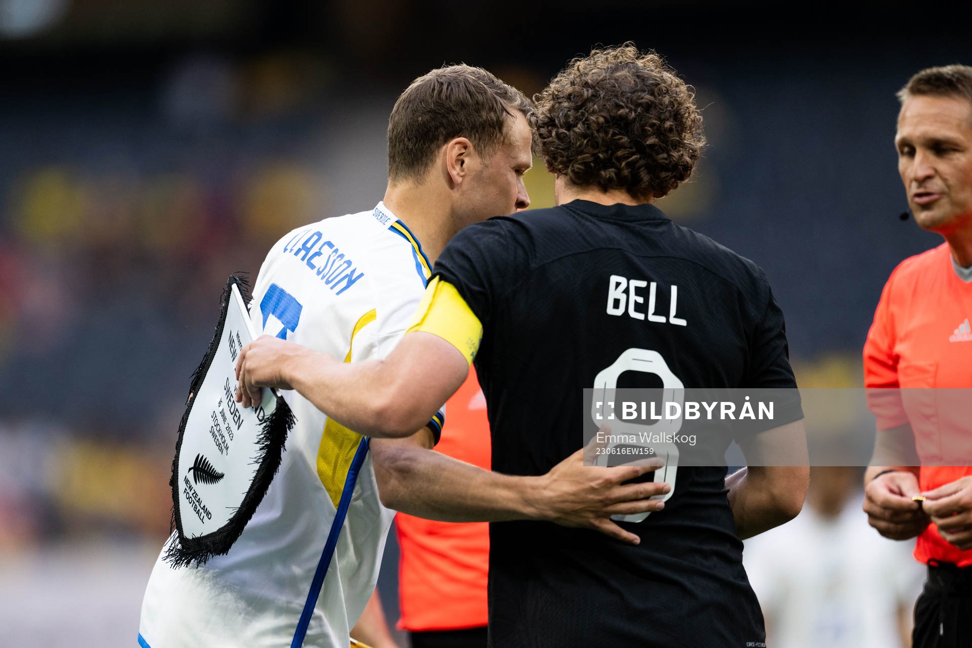 Viktor Claesson of Sweden and Joe Bell of New Zealand