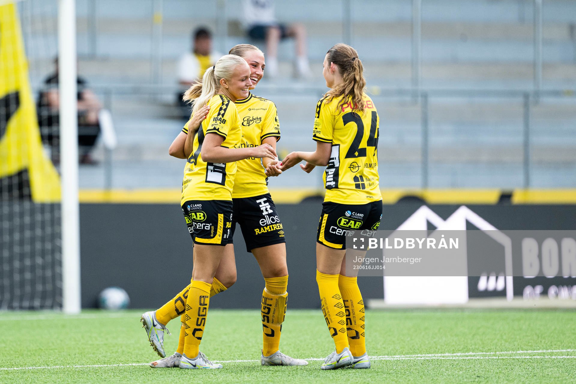 Elfsborgs Matilda Ståhlbom Karlsson, Stina Jensen och Ida