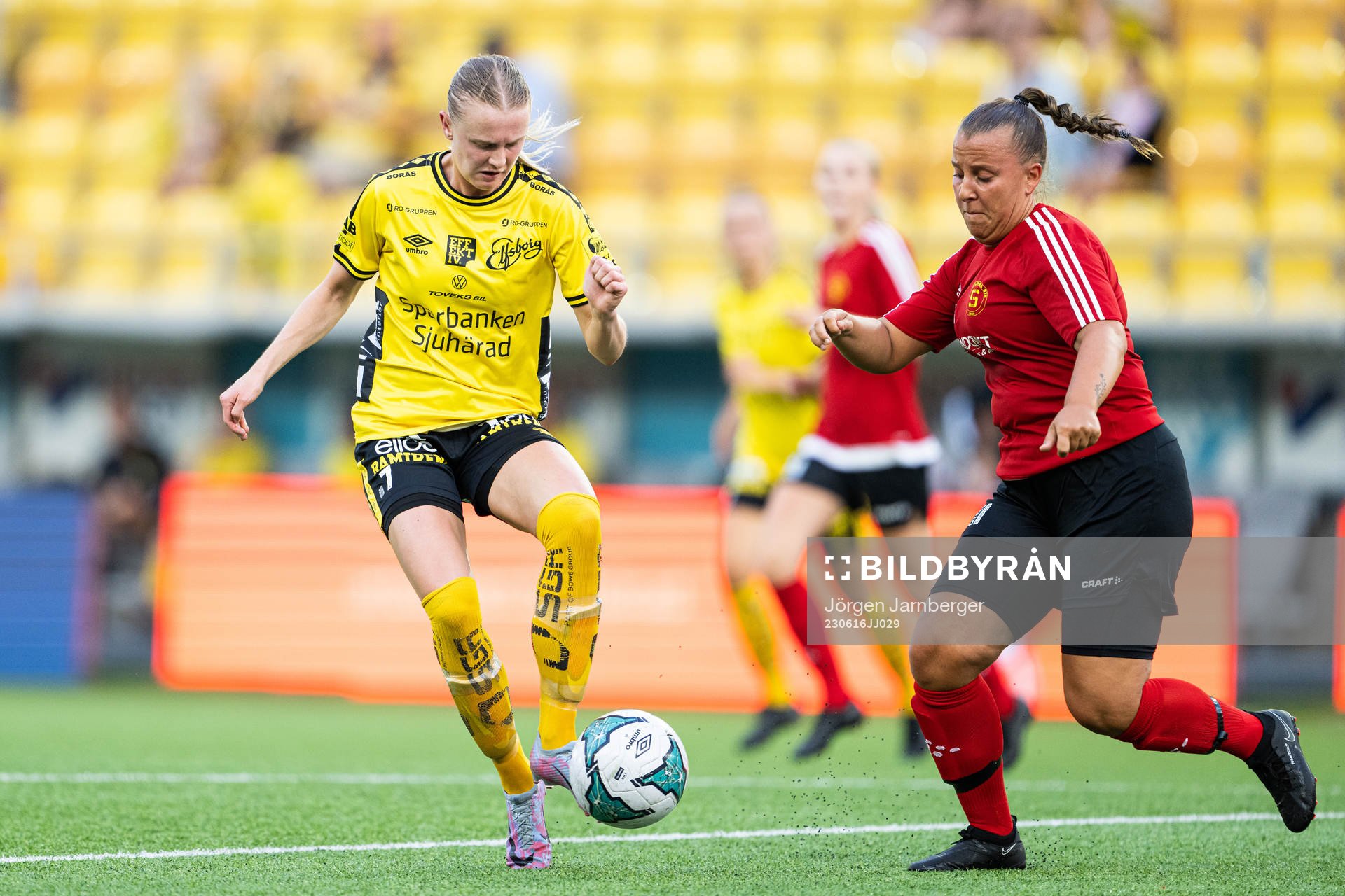 Elfsborgs Hanna Jiozon och Skepplandas Evelina Persson
