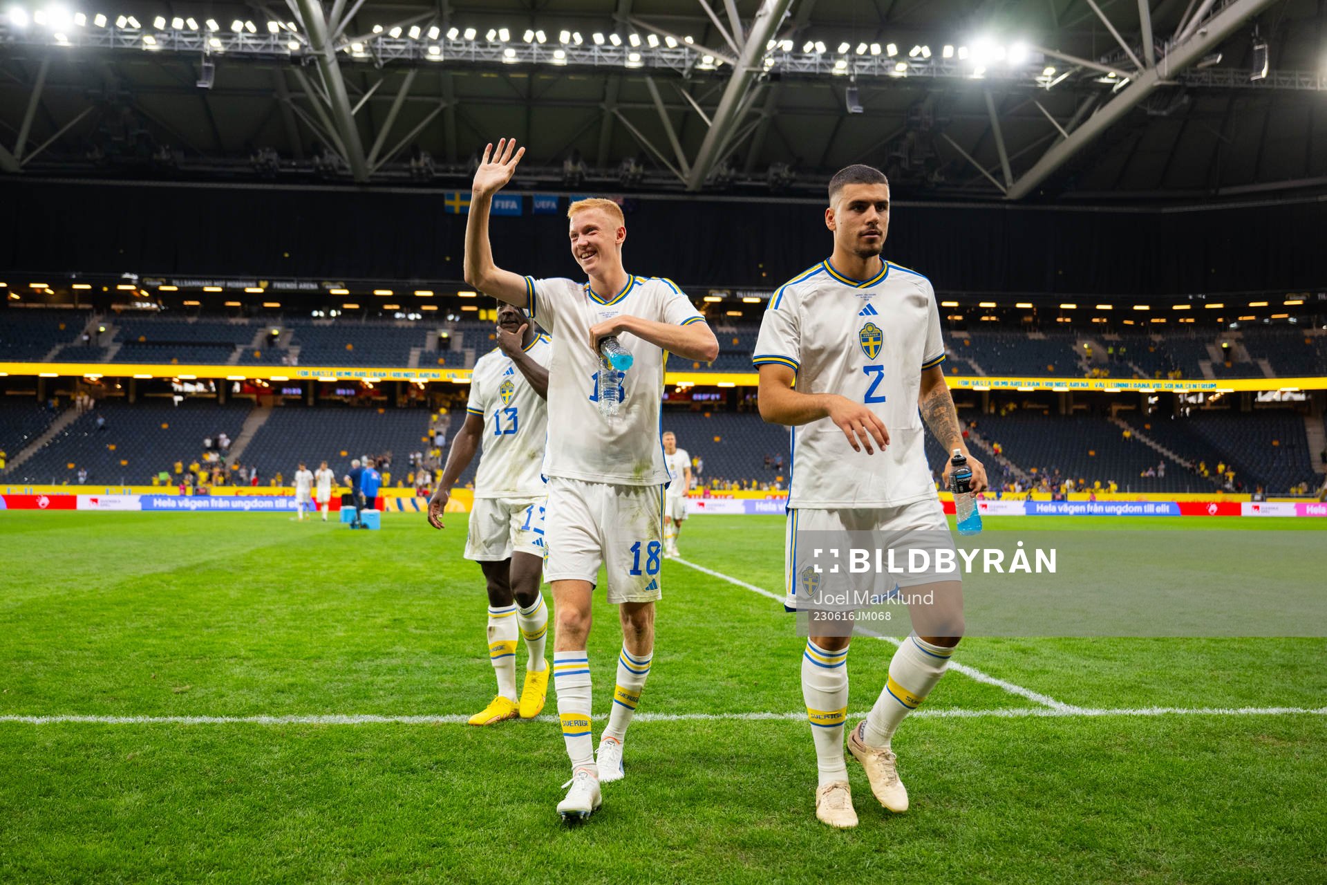 Ken Sema, Hugo Larsson and Edvin Kurtulus of Sweden