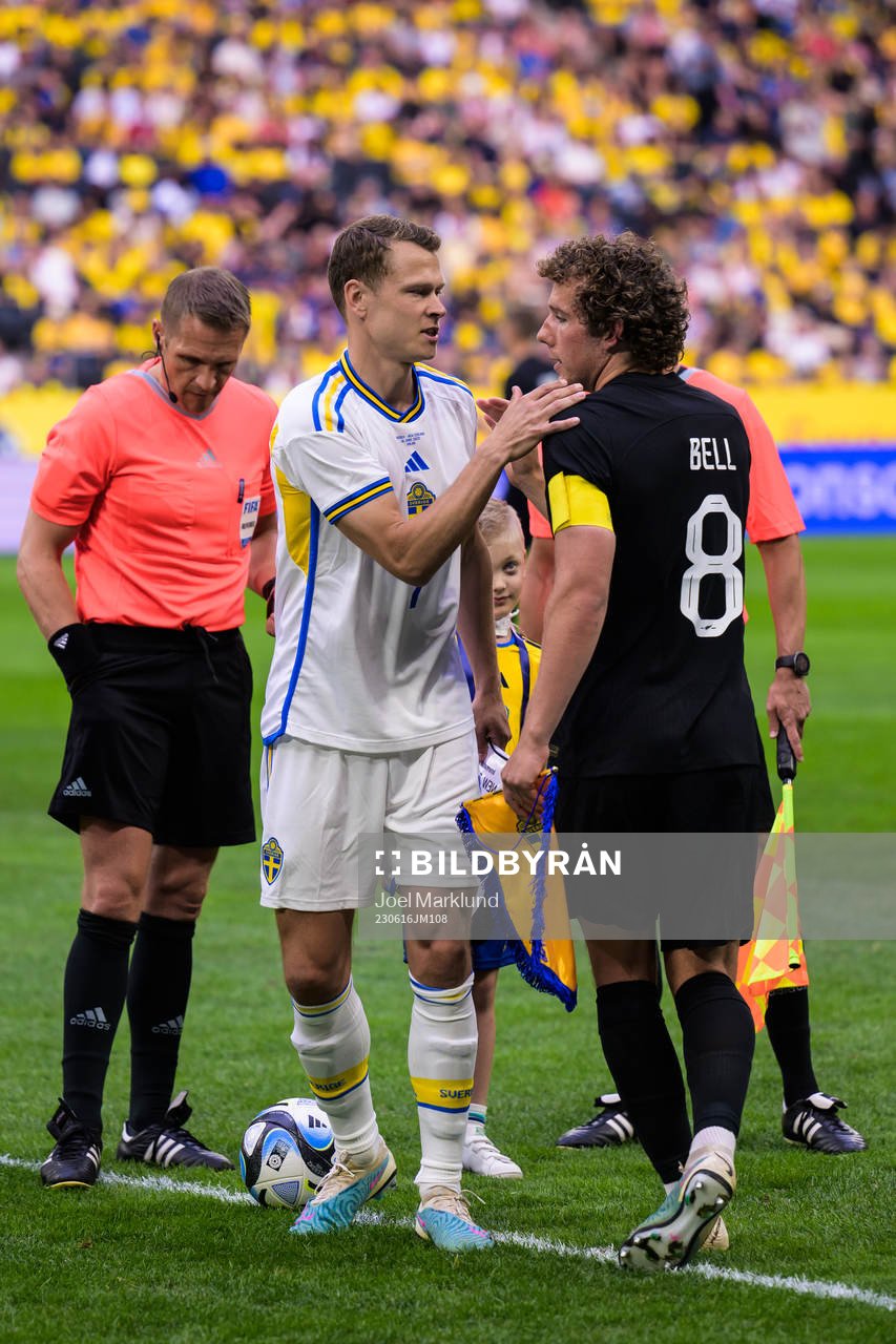 Viktor Claesson of Sweden and Joe Bell of New Zealand