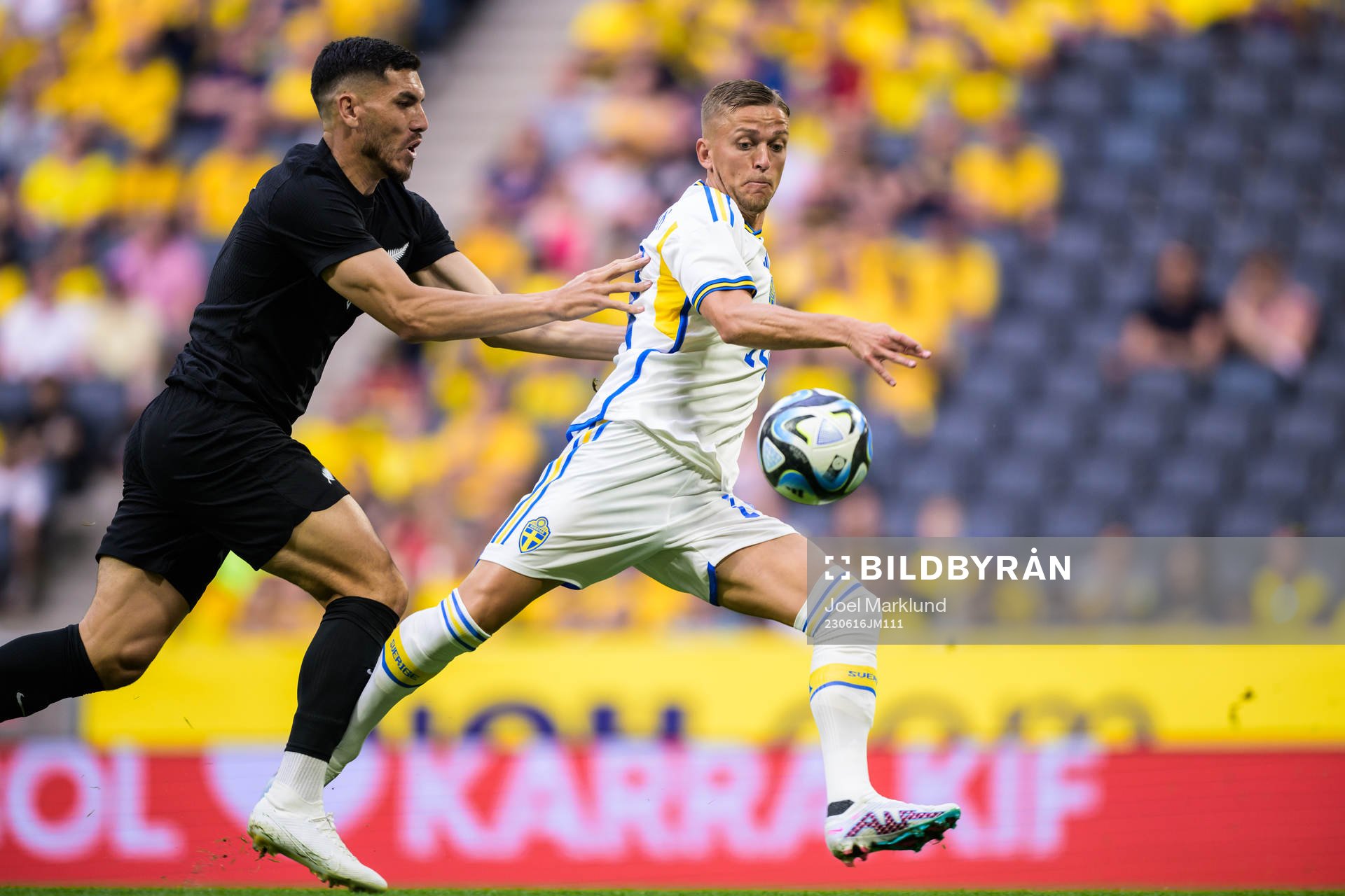 Michael Boxall of New Zealand and Jesper Karlsson of Sweden