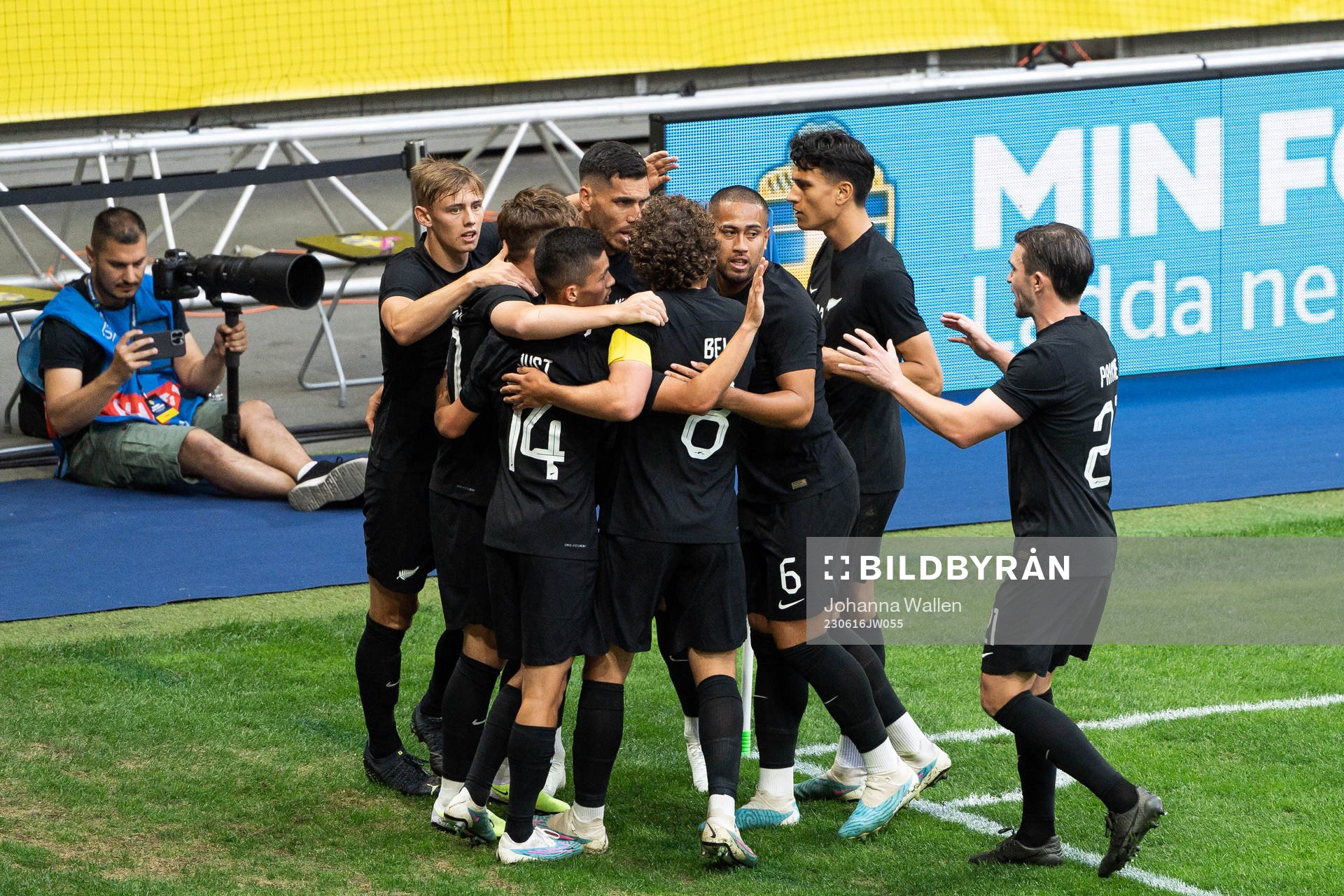 Players of of New Zealand celebrate