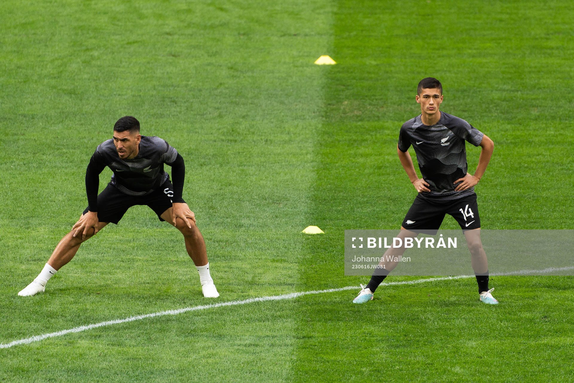 Michael Boxall and Elijah Just of New Zealand