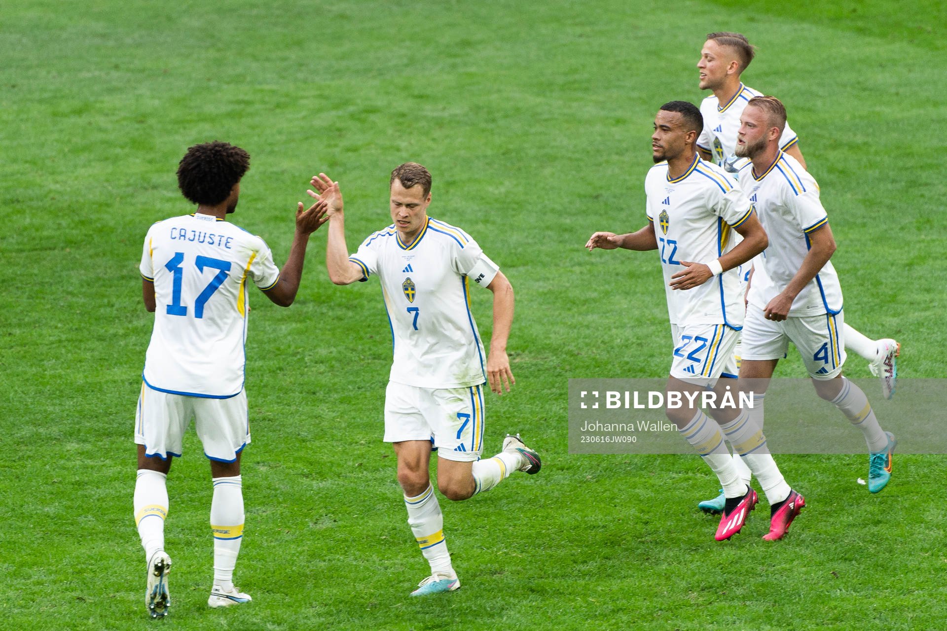 Jens Cajuste, Viktor Claesson, Robin Quaison, Jesper