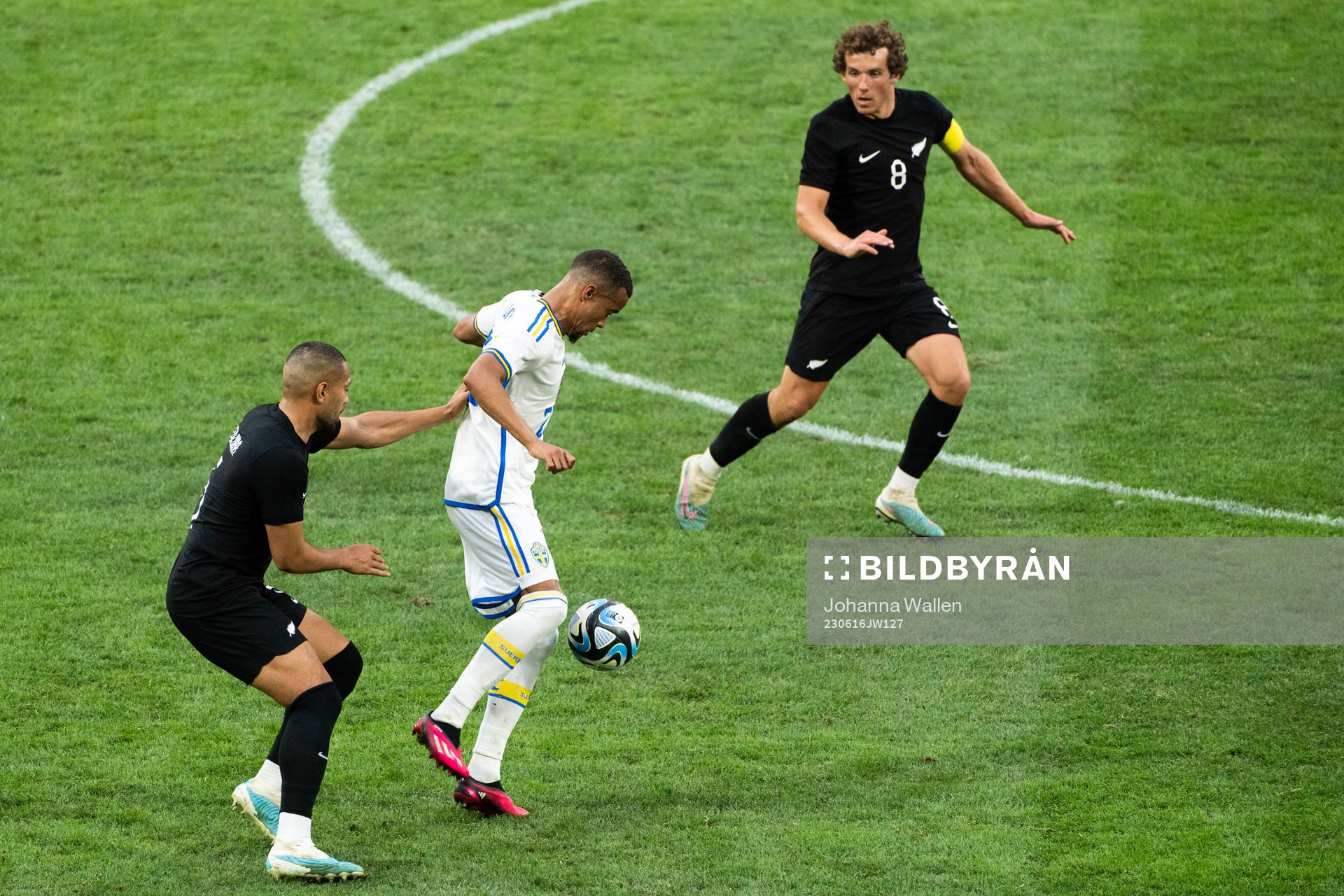 Bill Tuiloma and Joe Bell of New Zealand against Robin