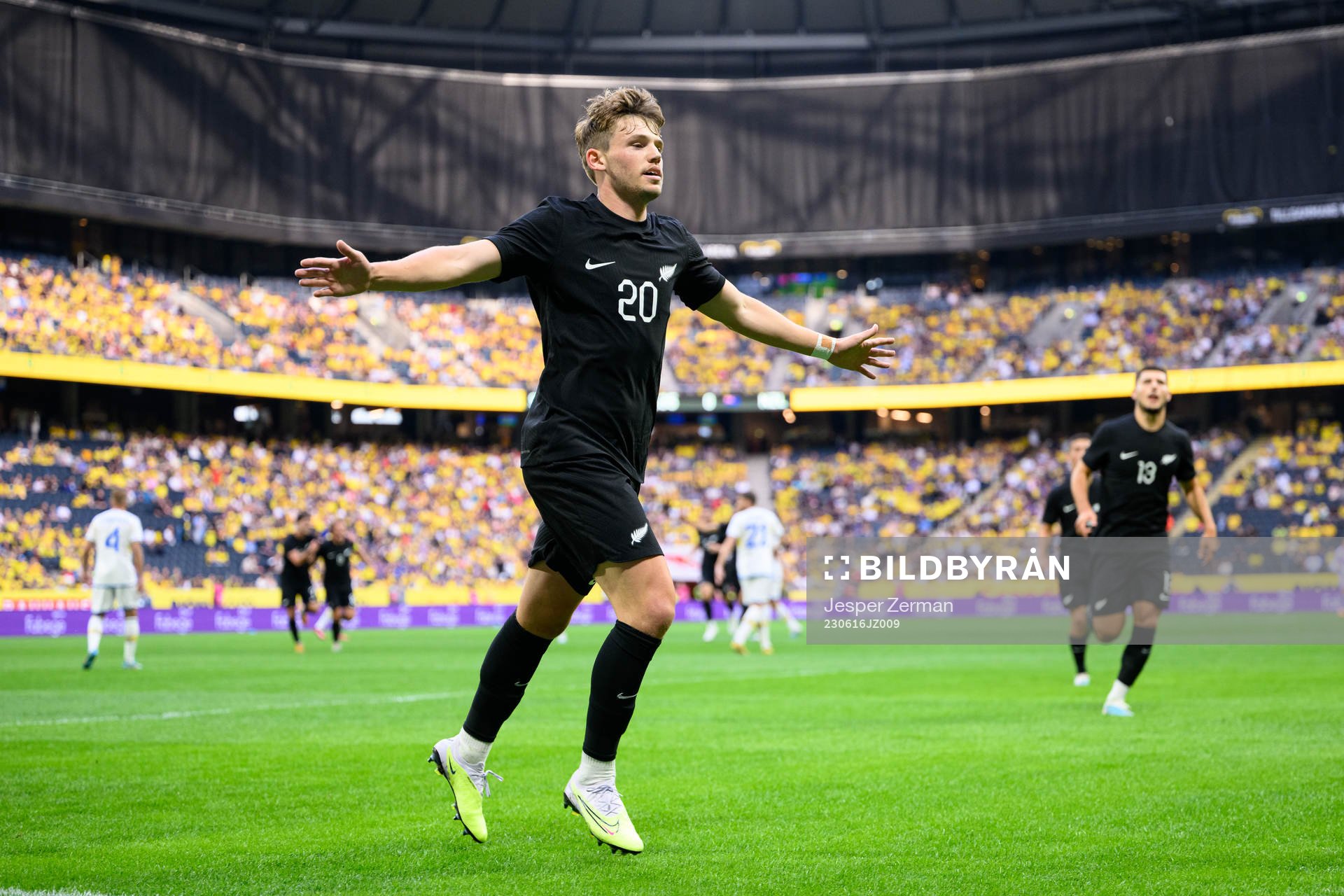 Callum Mccowatt of New Zealand celebrates