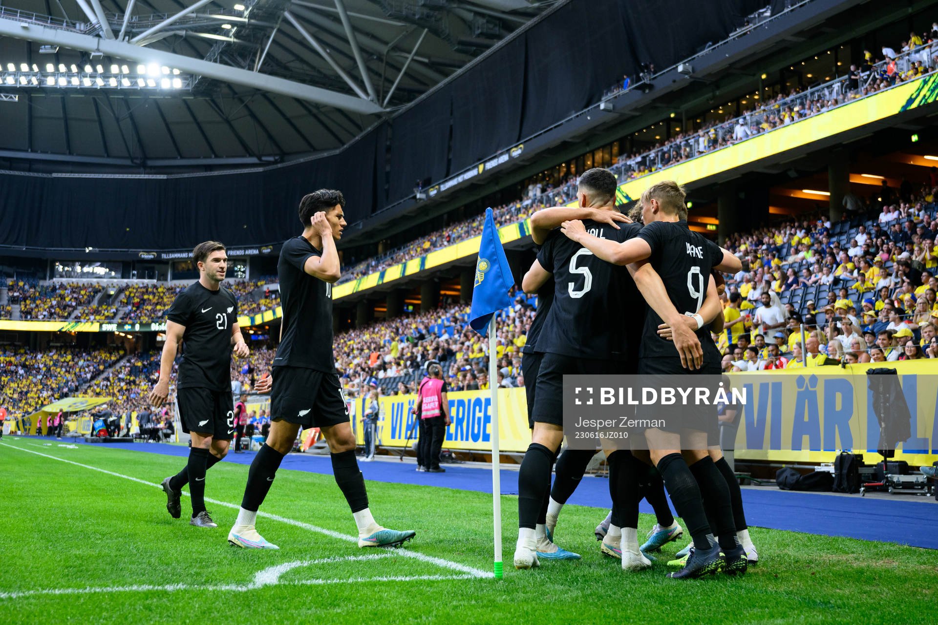 Players of of New Zealand celebrate